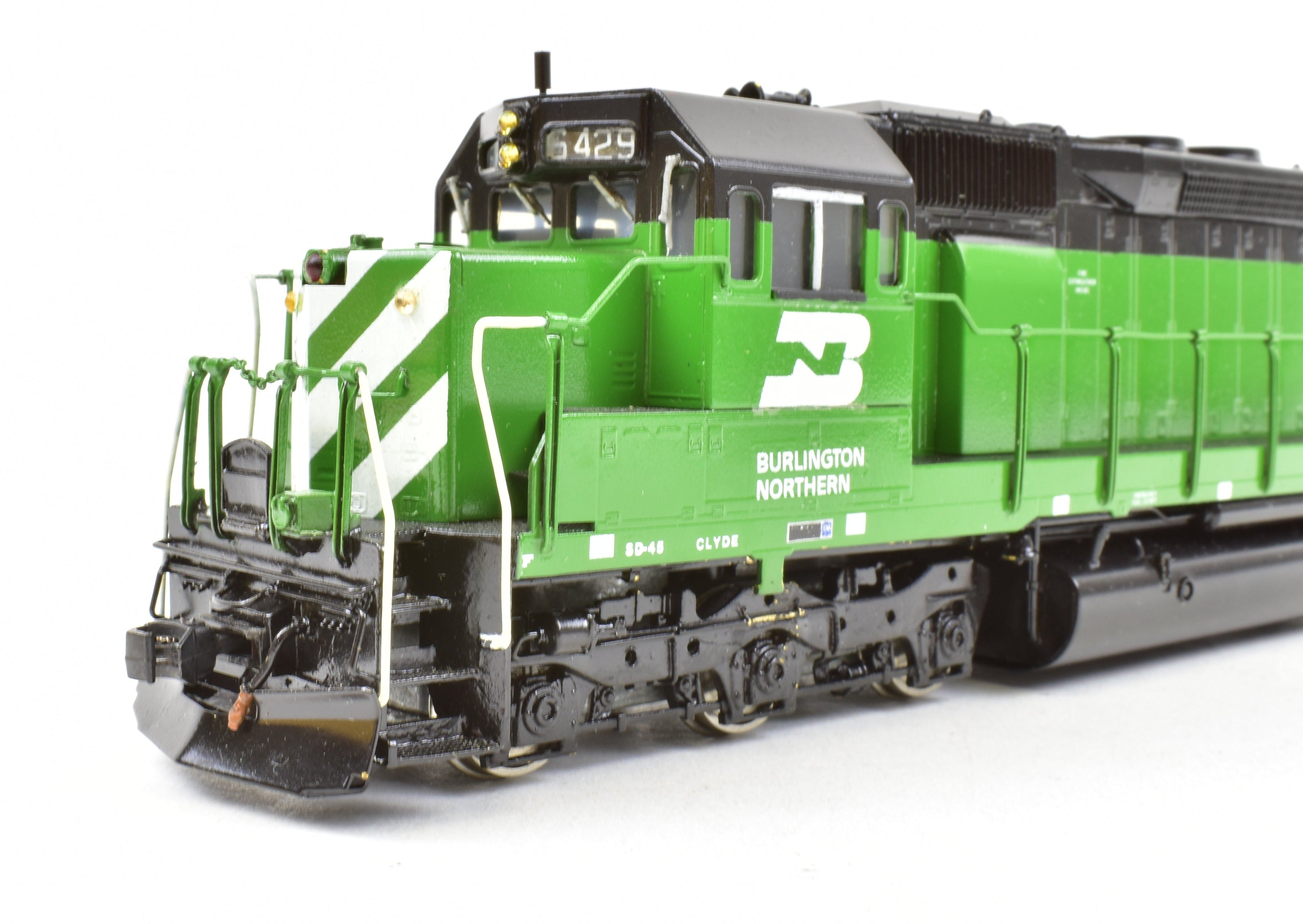 HO Brass Oriental Limited Pro-Painted EMD SD45 3600 HP Low Hood Burlington Northern & NP Version