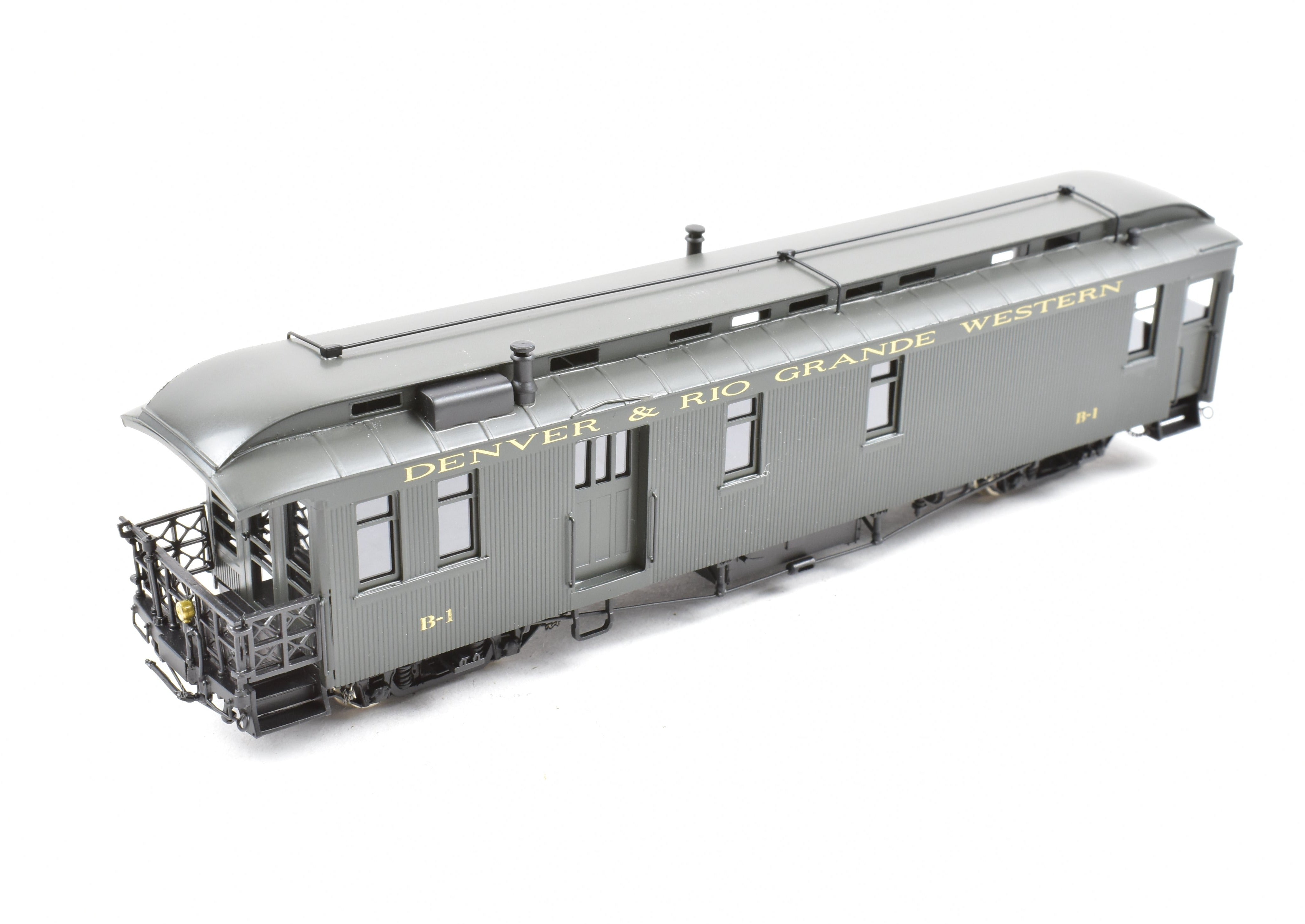 1999 HOn3 Brass Berlyn D&RGW Denver & Rio Grande Western B-1 FP Business Car Model