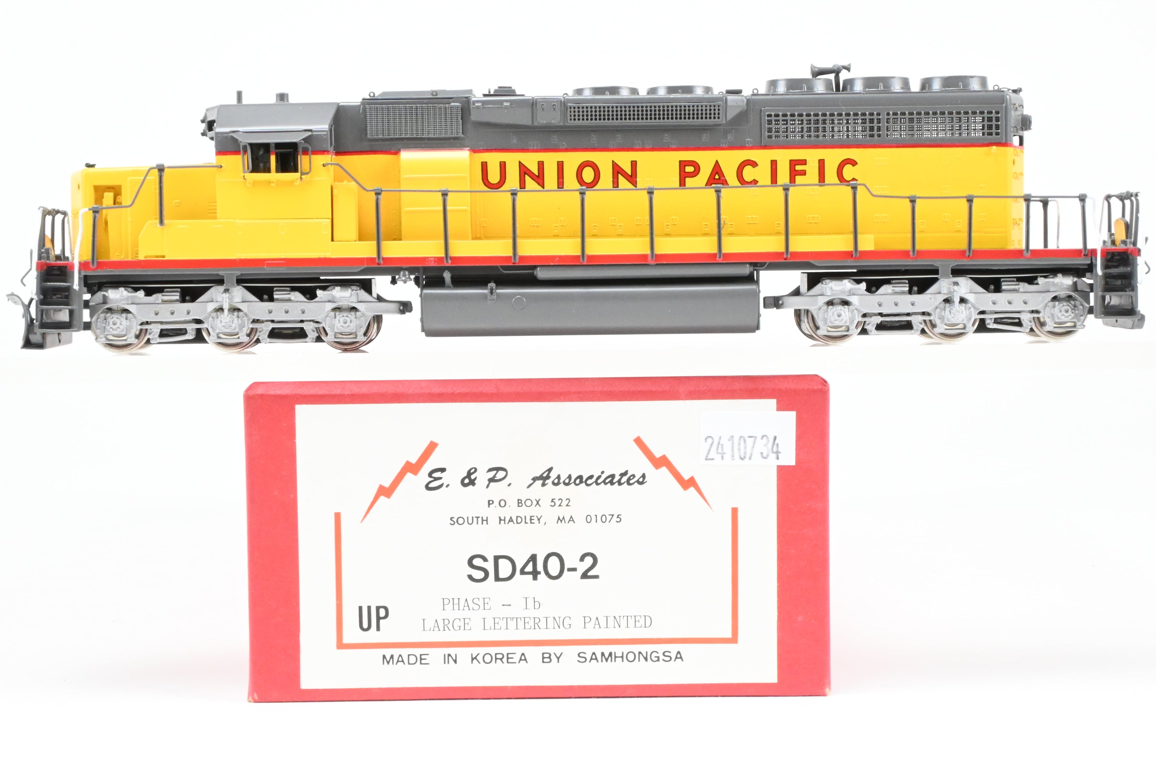 HO Scale Brass E&P Associates Union Pacific EMD SD40-2 Phase Ib Large Lettering Model