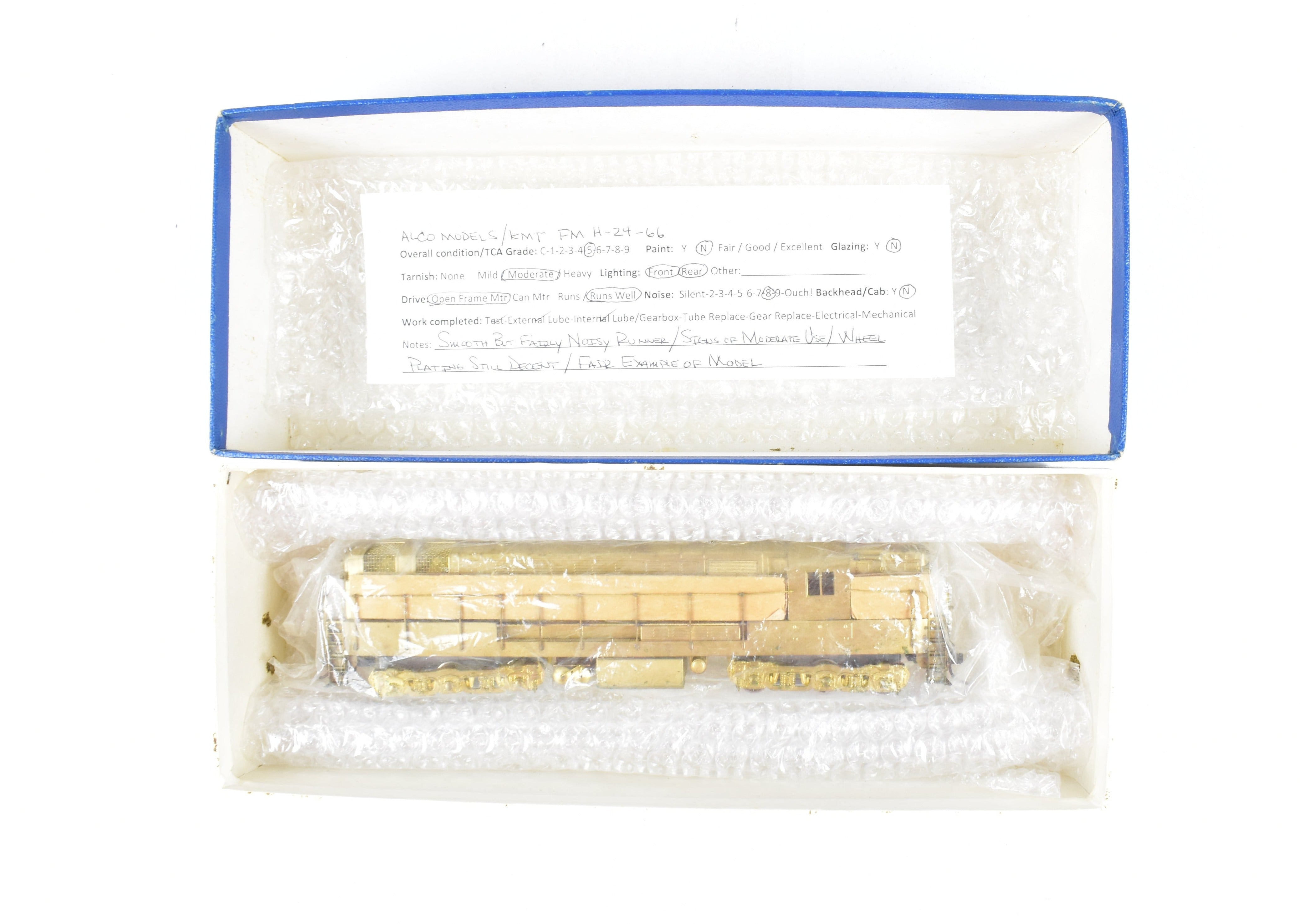 1969 HO Brass Red Ball Fairbanks Morse FM H - 24 - 66 Trainmaster Model
