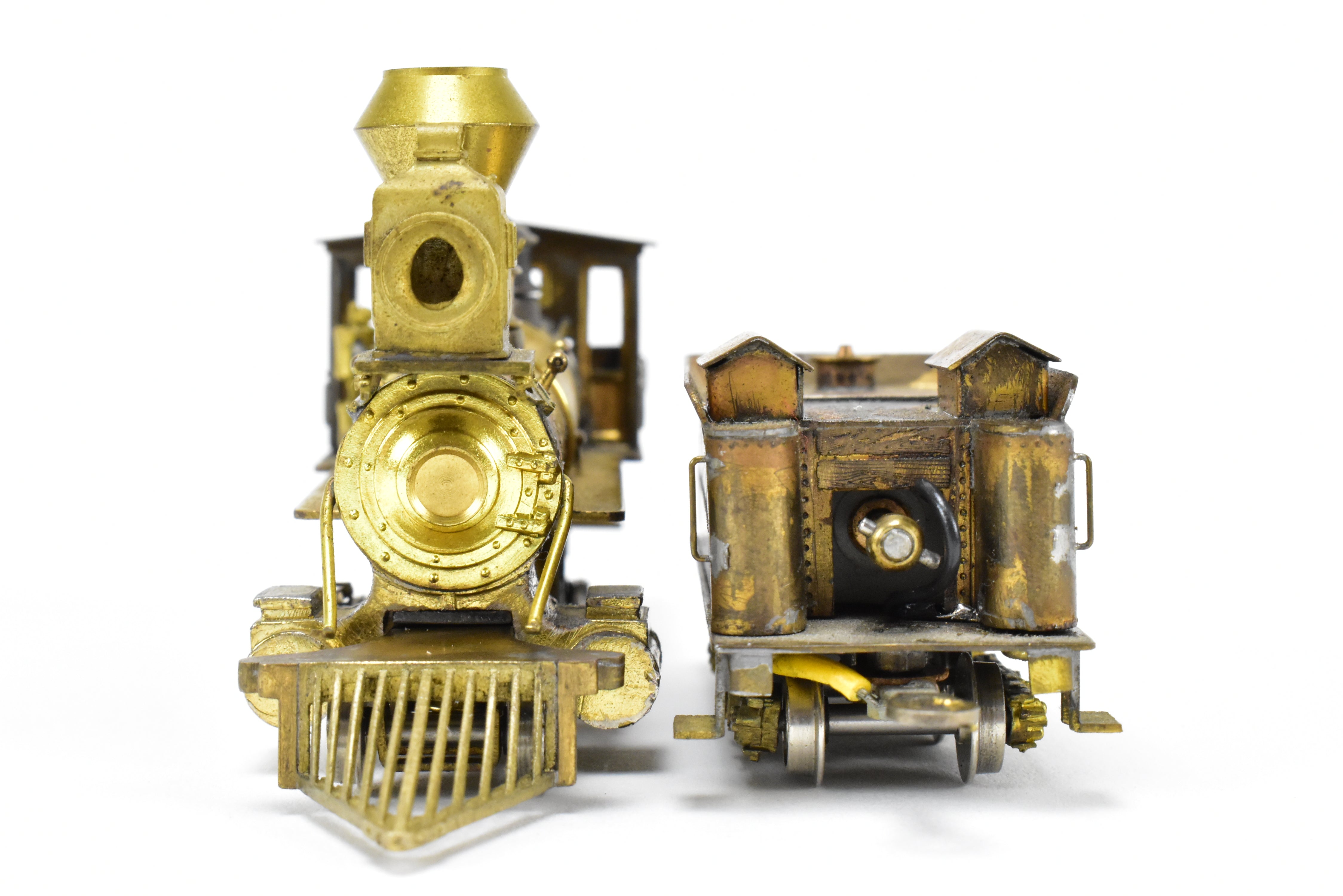 HOn3 Scale Brass American 4-4-0 Steam Locomotive by Far East Distributors (FED) Circa 1880 with Modified Details