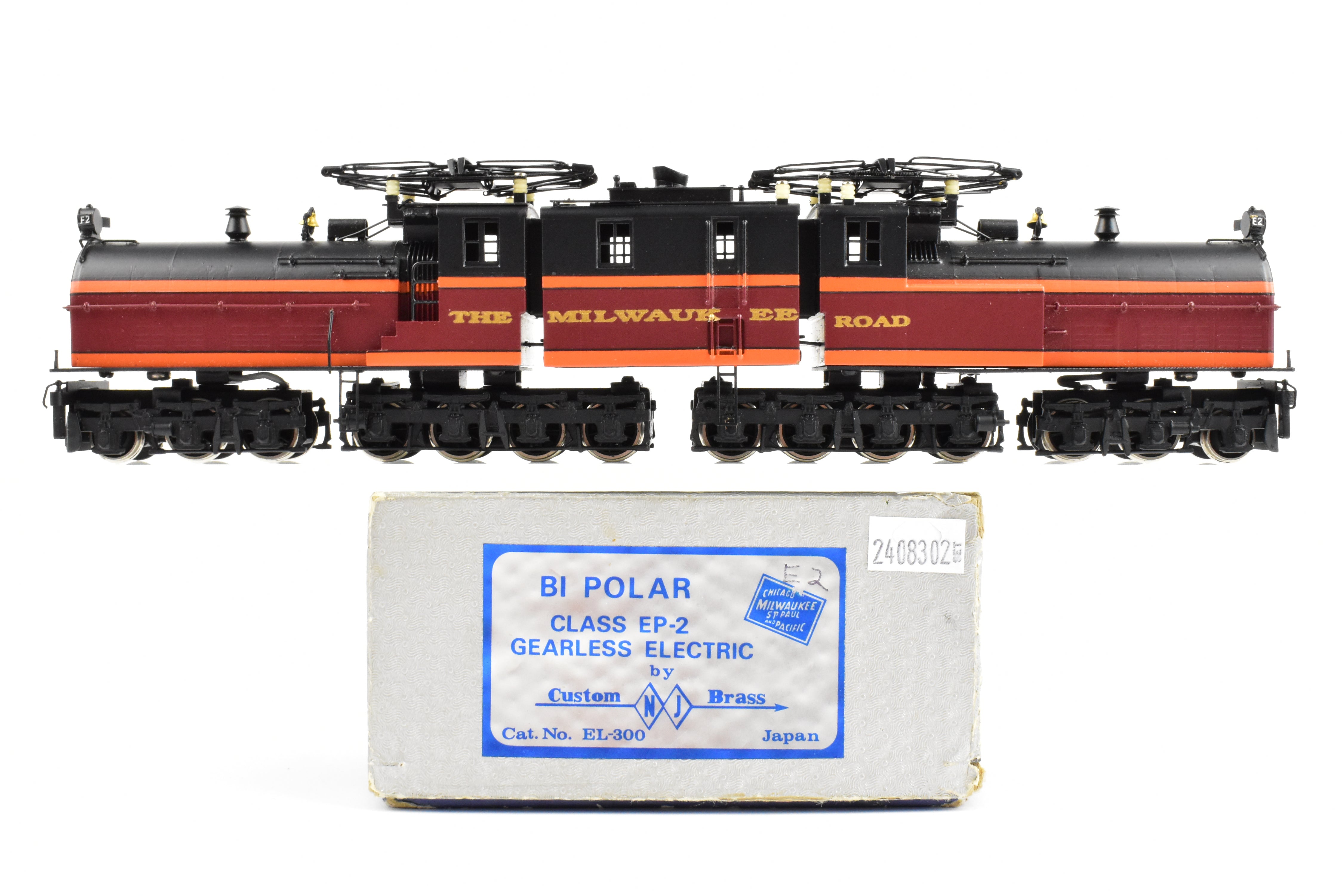 Custom HO Brass MILW - Milwaukee Road EP-2 Gearless Electric Model