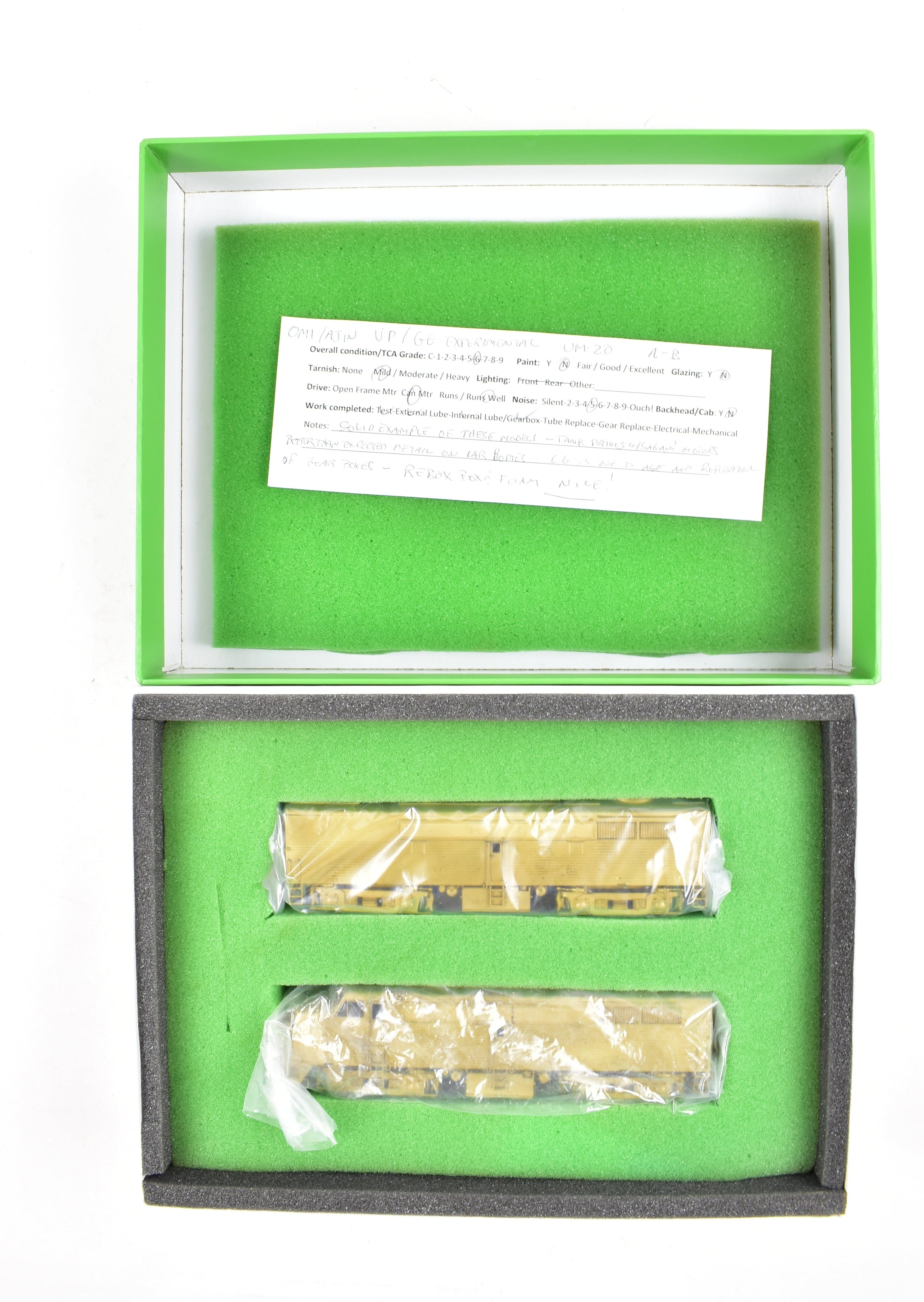 HO Brass OMI Union Pacific GE Experimental UM - 20 A/B Set by Overland Models