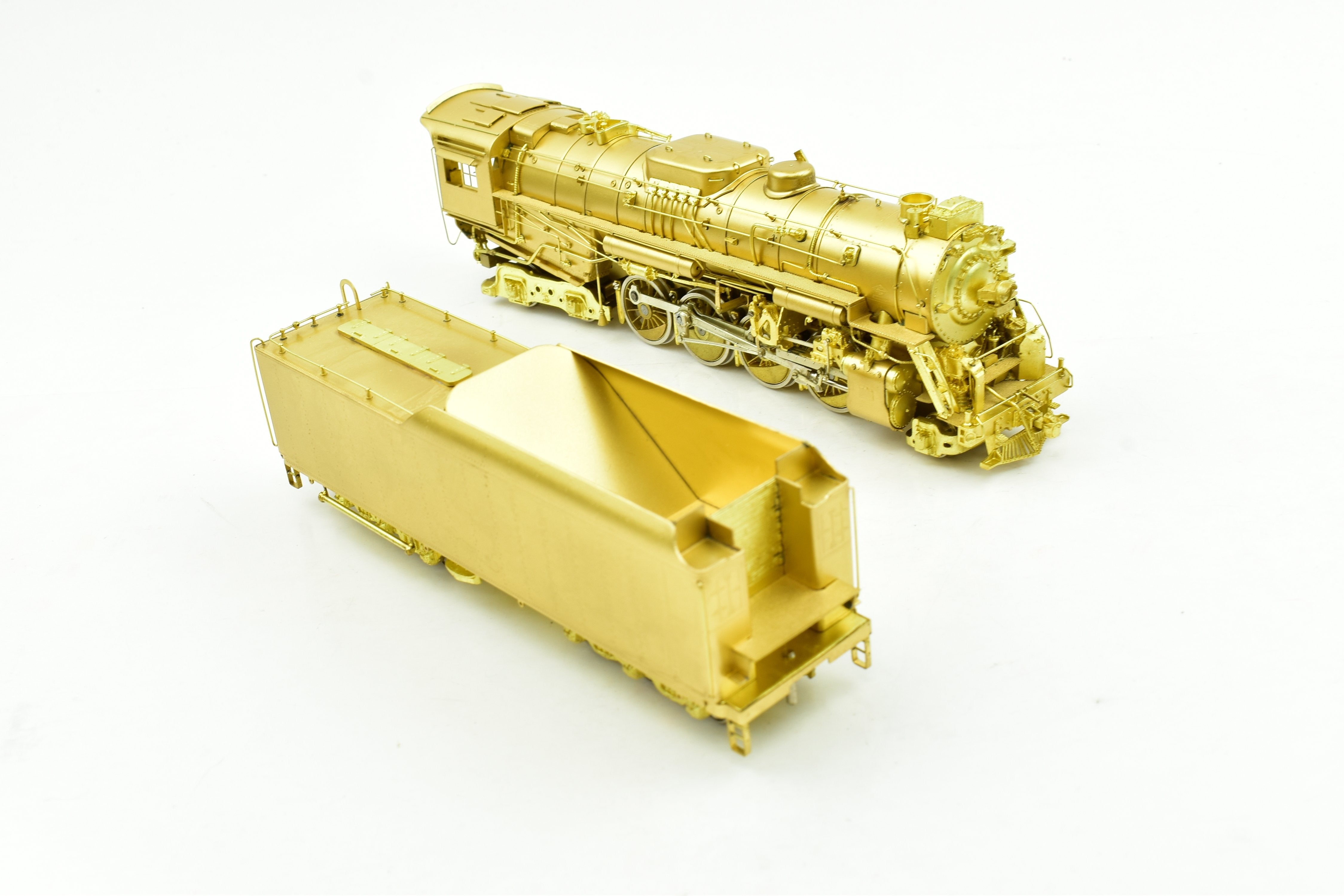 HO Scale Brass Model Train Key Imports PM - Pere Marquette N - 1 2 - 8 - 4 Berkshire Steam Locomotive