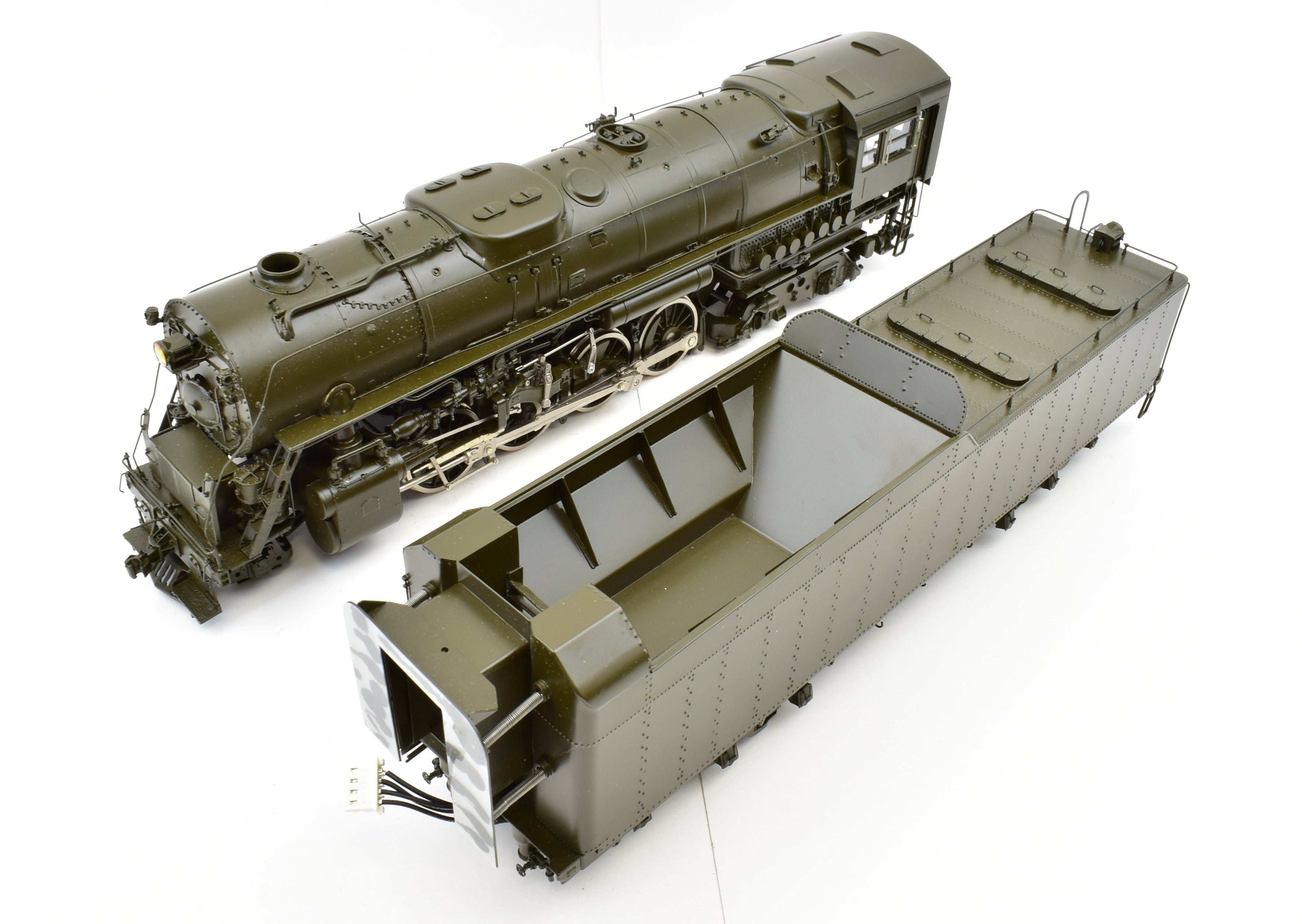 O Scale Brass Model Train - Overland Models, Inc. Pittsburgh & Lake Erie A-2 2-8-4 Factory Painted by Ajin in Korea