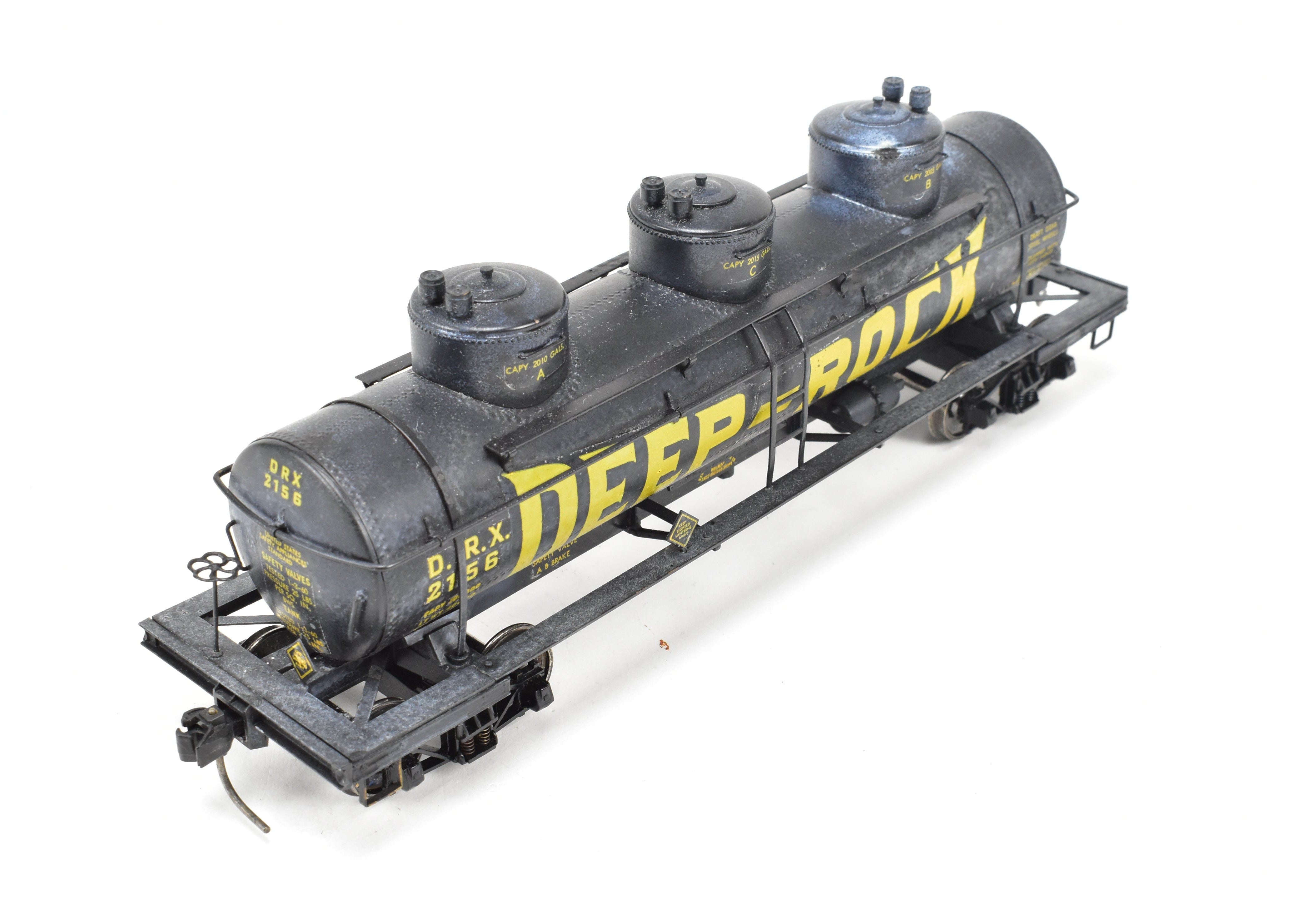 O Scale Brass Deep Rock 3 - Dome Tank Car with Kadee Couplers, No Original Box