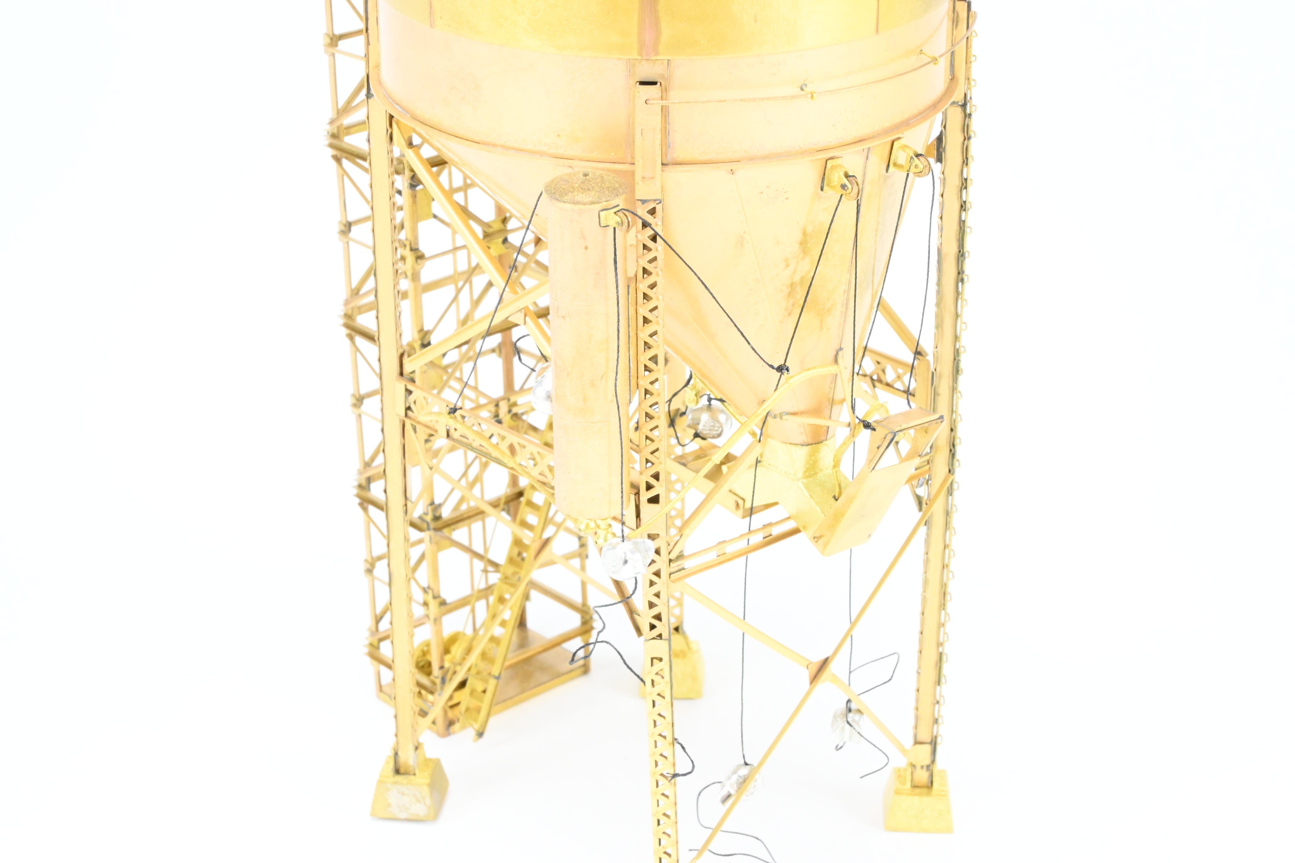HO Scale Brass Model - Overland Models, Inc. Ogle Steel Type Coaling Tower from 1998 Production Run for Various Midwest and East Roads