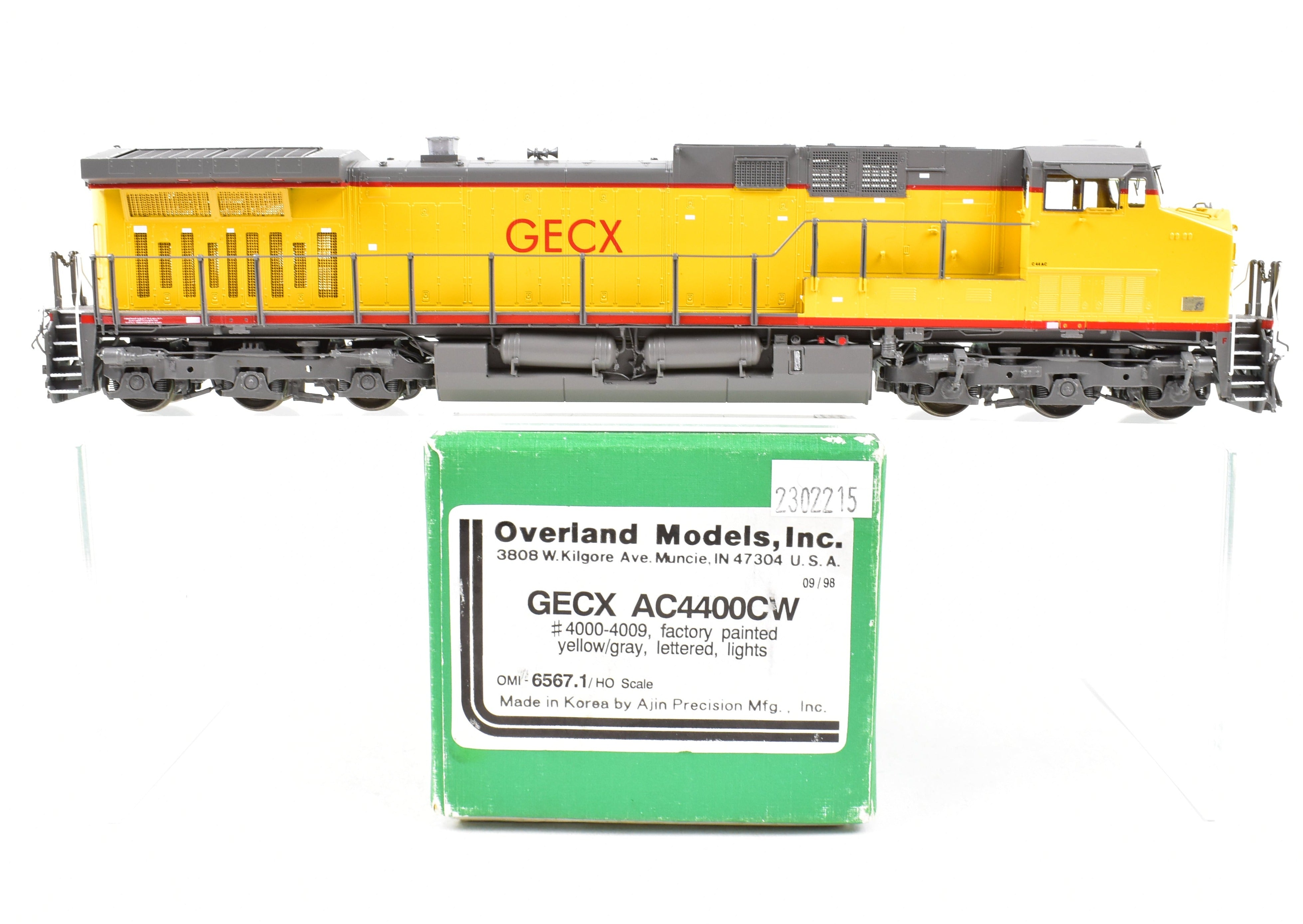 HO Scale Brass Locomotive Model - Overland Models Inc. GECX General Electric Transportation GE AC4400CW Factory - Painted