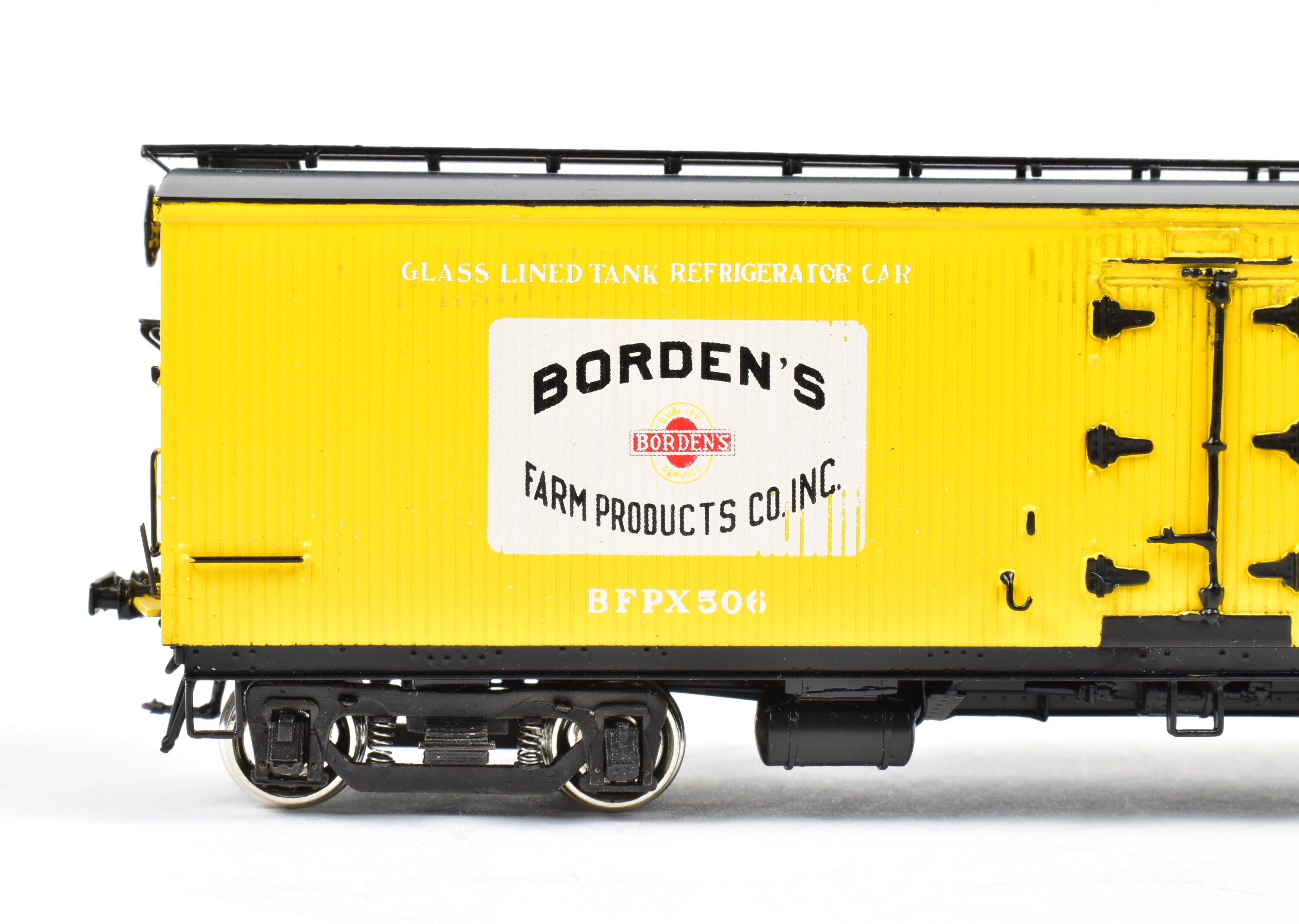 HO Scale Brass Precision Scale Co. Model Railroad 41' Pfaudler Wood Sheath Milk Car Bordens FP from Various Roads