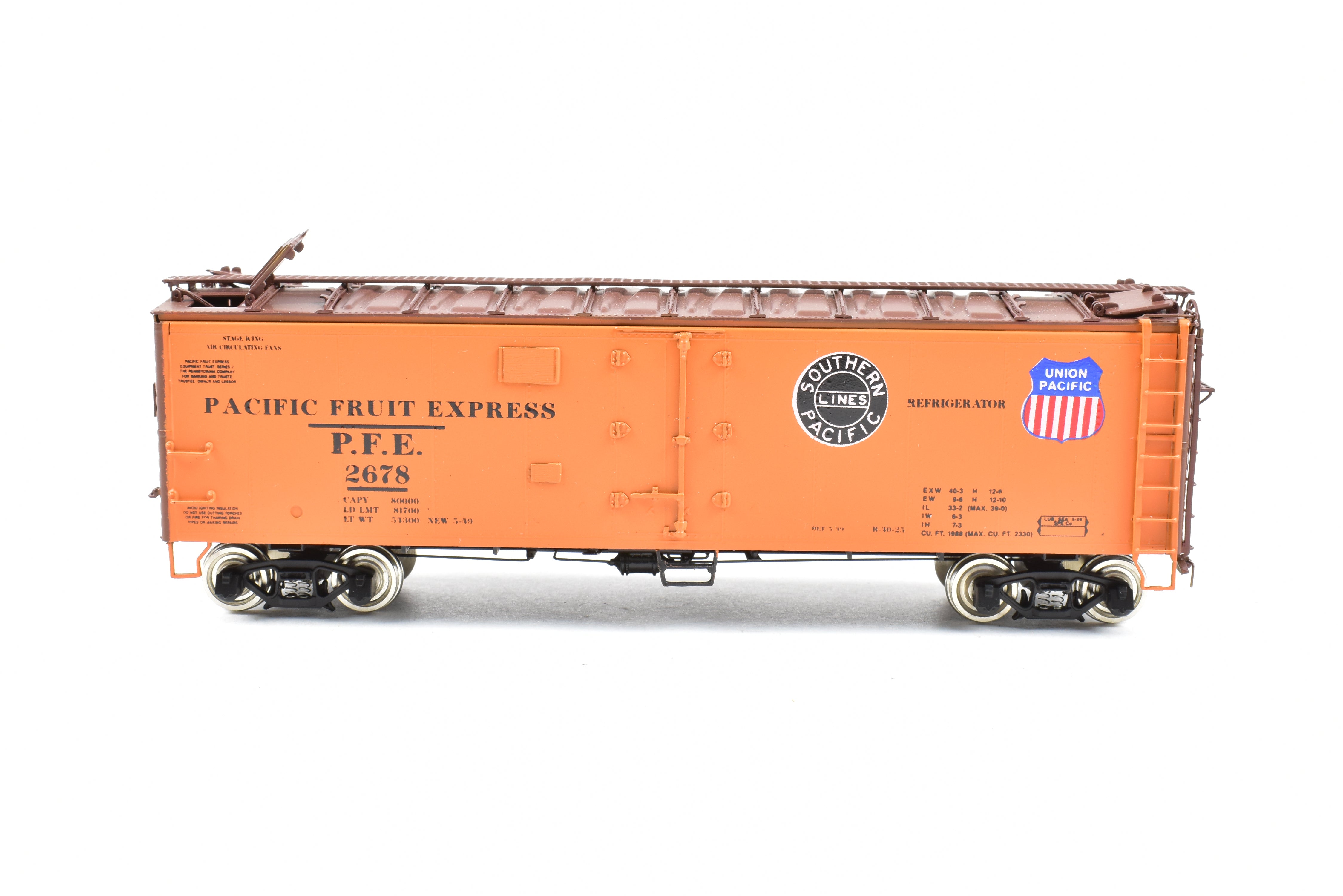 HO Scale Brass CIL Challenger Imports PFE R-40-26 Refrigerator Car #2678