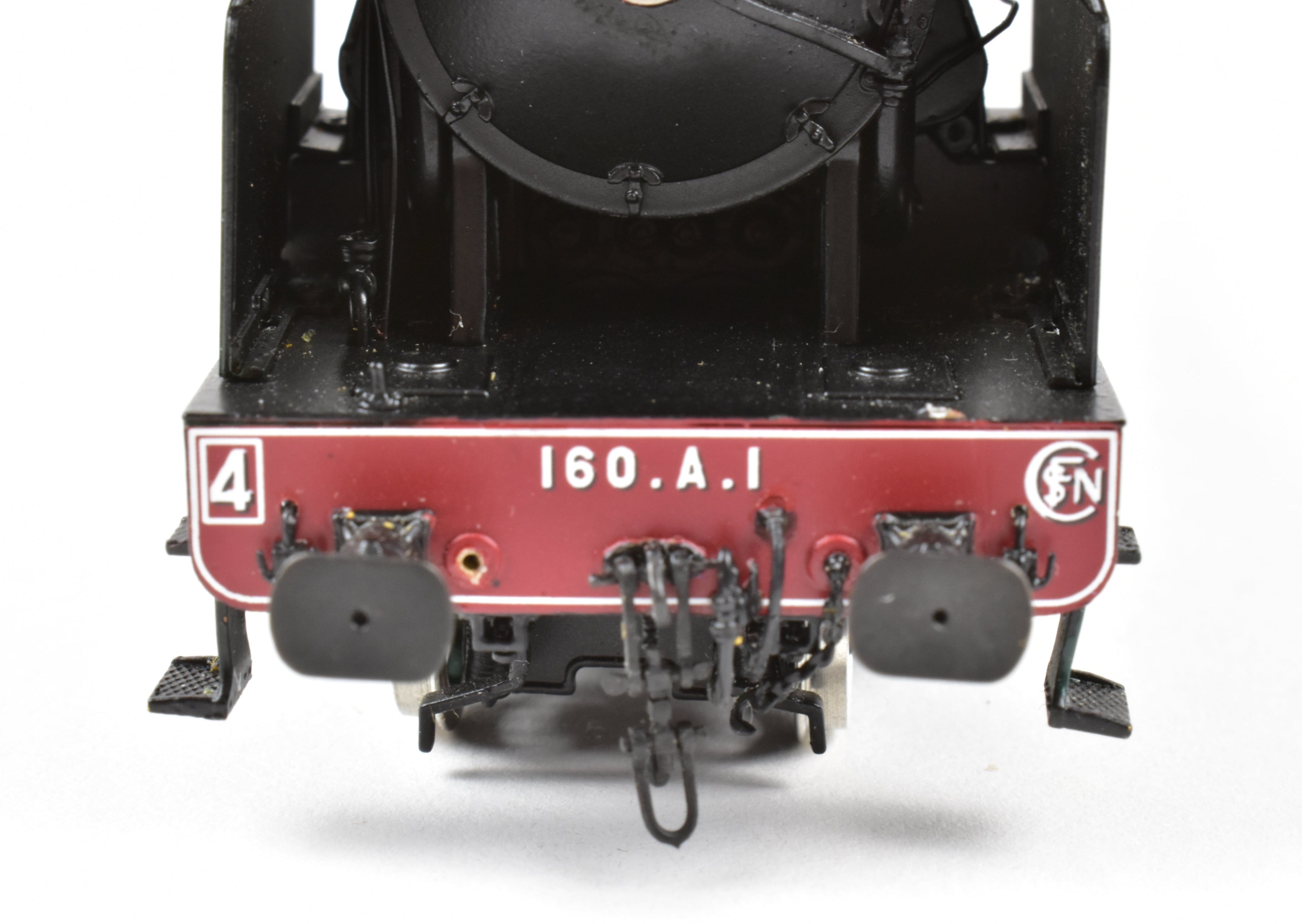 HO Scale Brass Micro - Metakit SNCF 2 - 12 - 0 Heavy Freight 160 - A FP Green Model