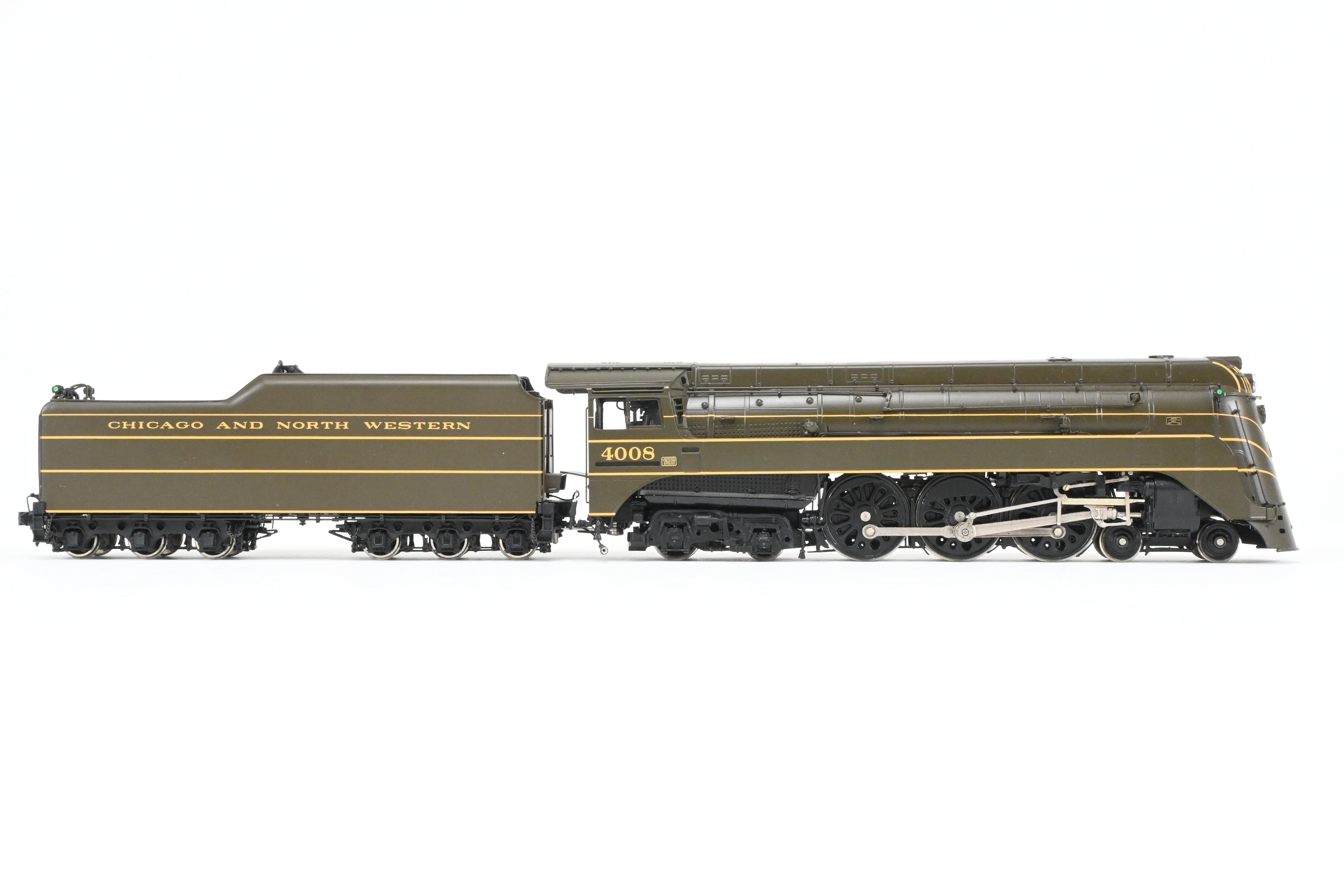 HO Brass Challenger Imports C&NW E-4 Streamlined 4-6-4 Coal Locomotive #4008