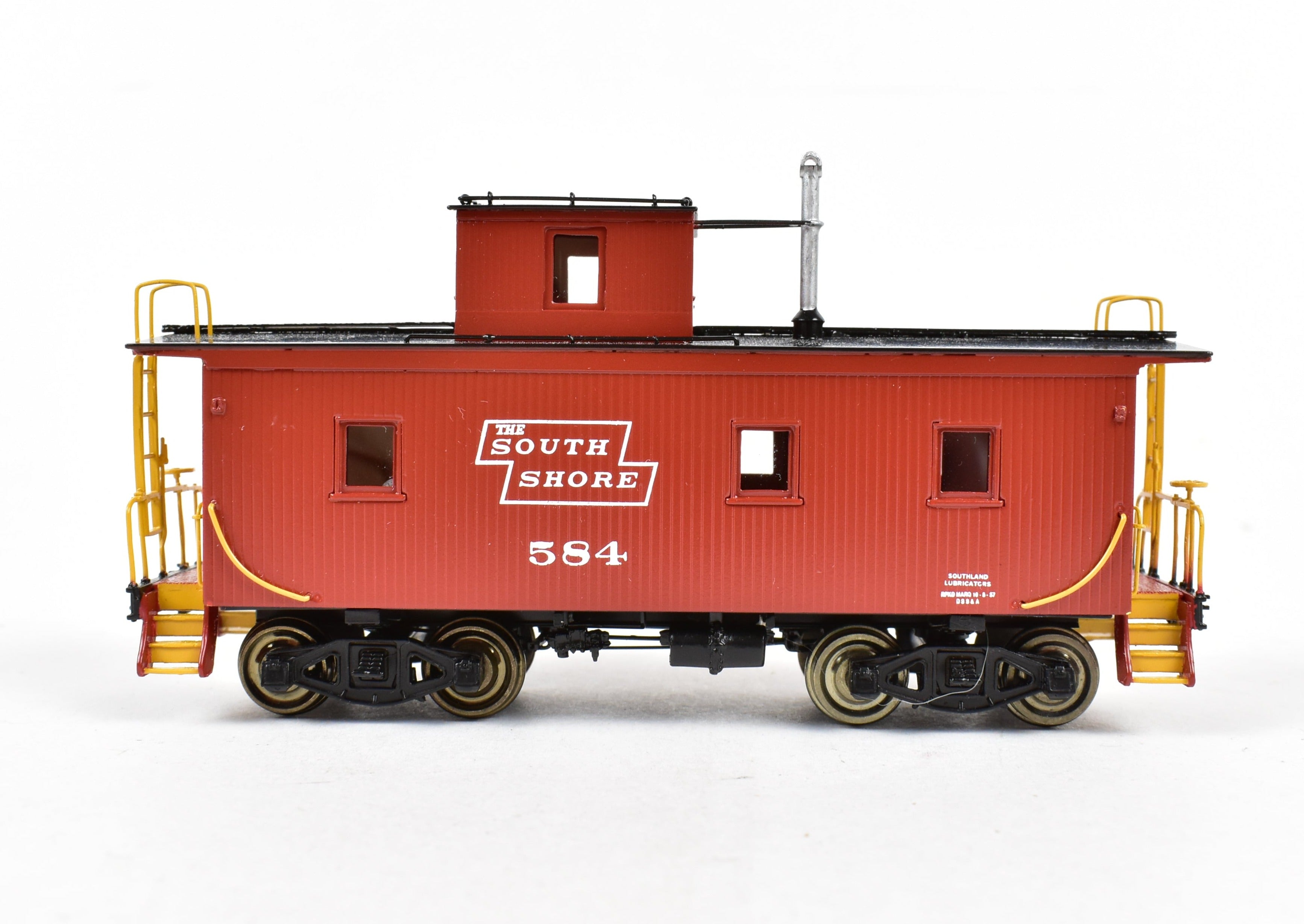 HO Scale Brass Duluth South Shore & Atlantic Shorty Wood Sheath Caboose FP No. 584 Model by Overland Models, Inc. (OMI)