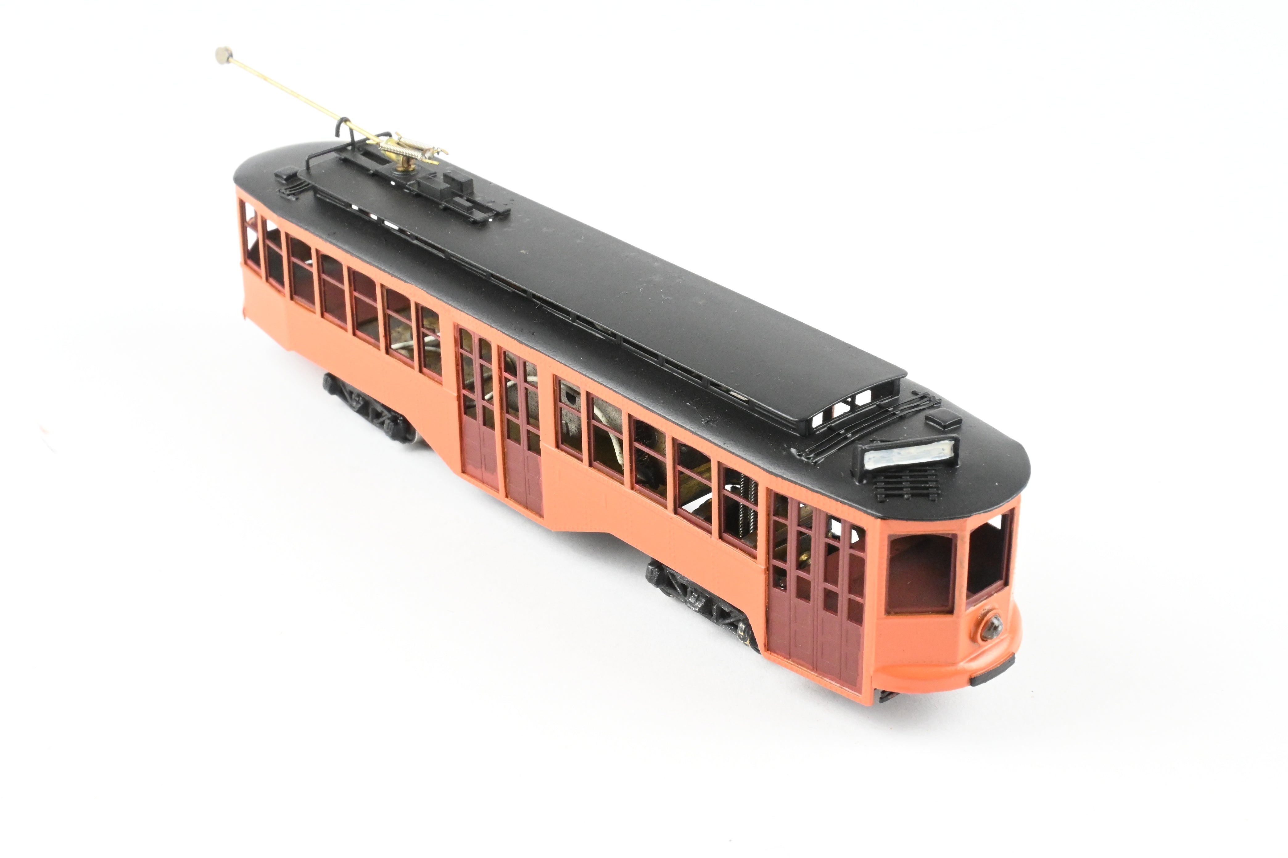 HO Scale Brass Fairfield Models Pittsburgh Railway Co. Single Ended Jones Trolley Car CP Unlettered, Collectible Model Train