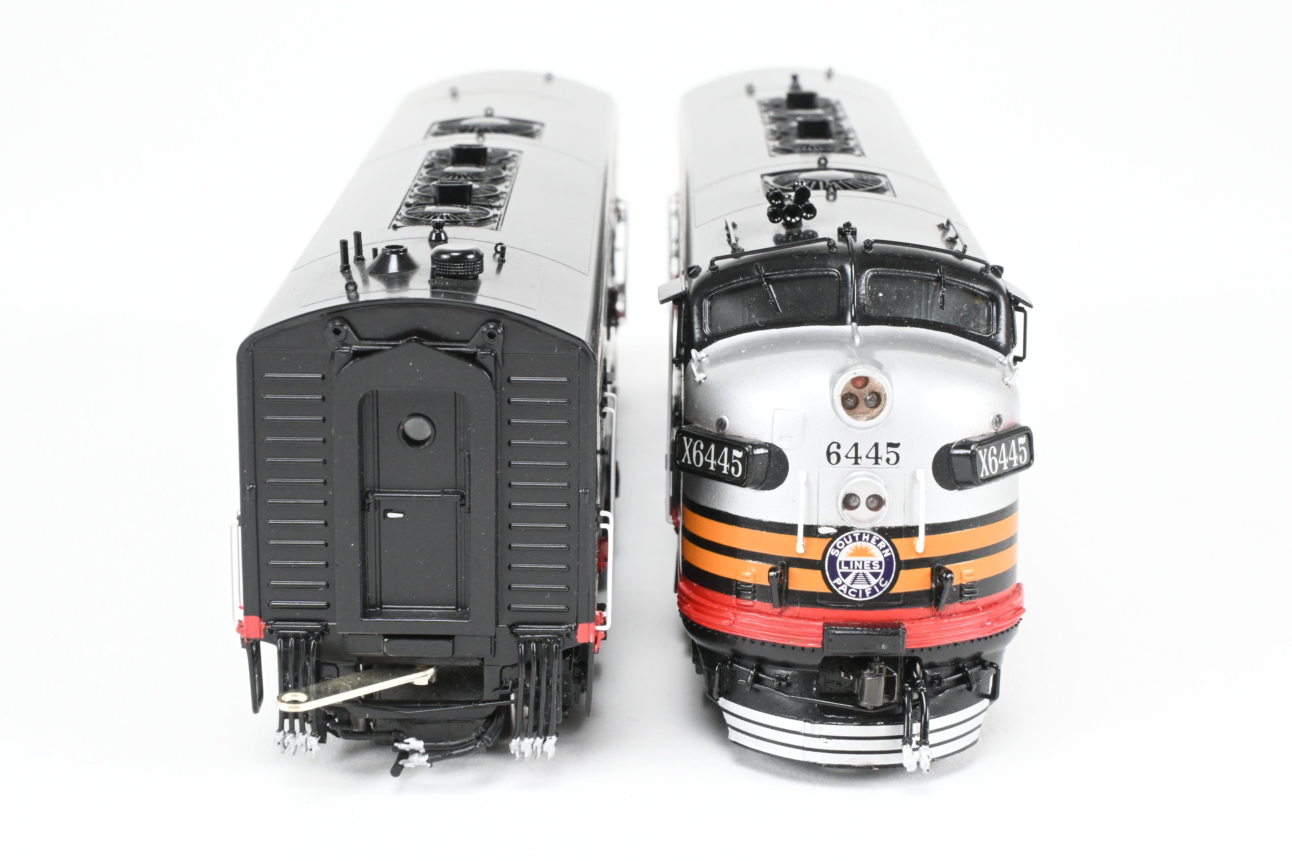 HO Scale Brass EMD FP7A/F7B Set in SP Black Widow Scheme