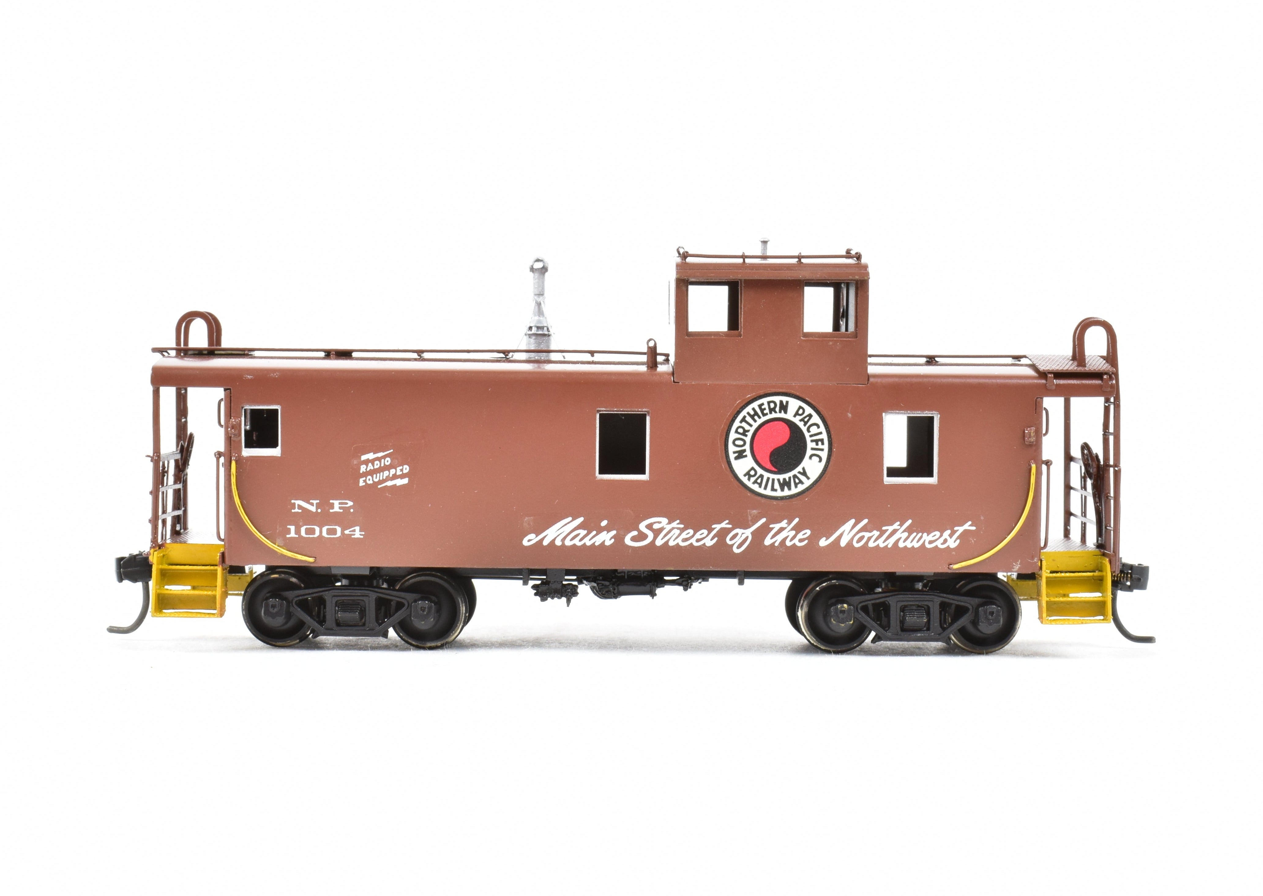HO Scale Brass Model - Overland Models, Inc. (OMI) Northern Pacific Steel Caboose with Tall Cupola, CP No. 1004