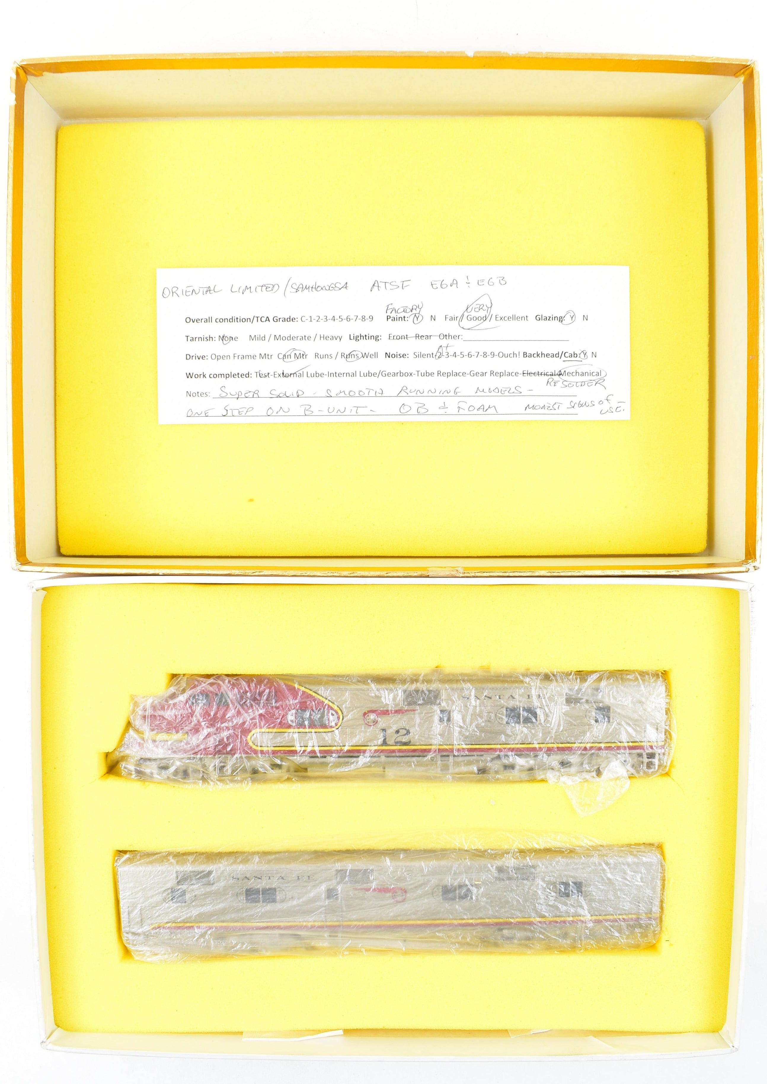 HO Scale Brass ATSF - Santa Fe EMD E6 A/B 2000 HP Factory-Painted Model