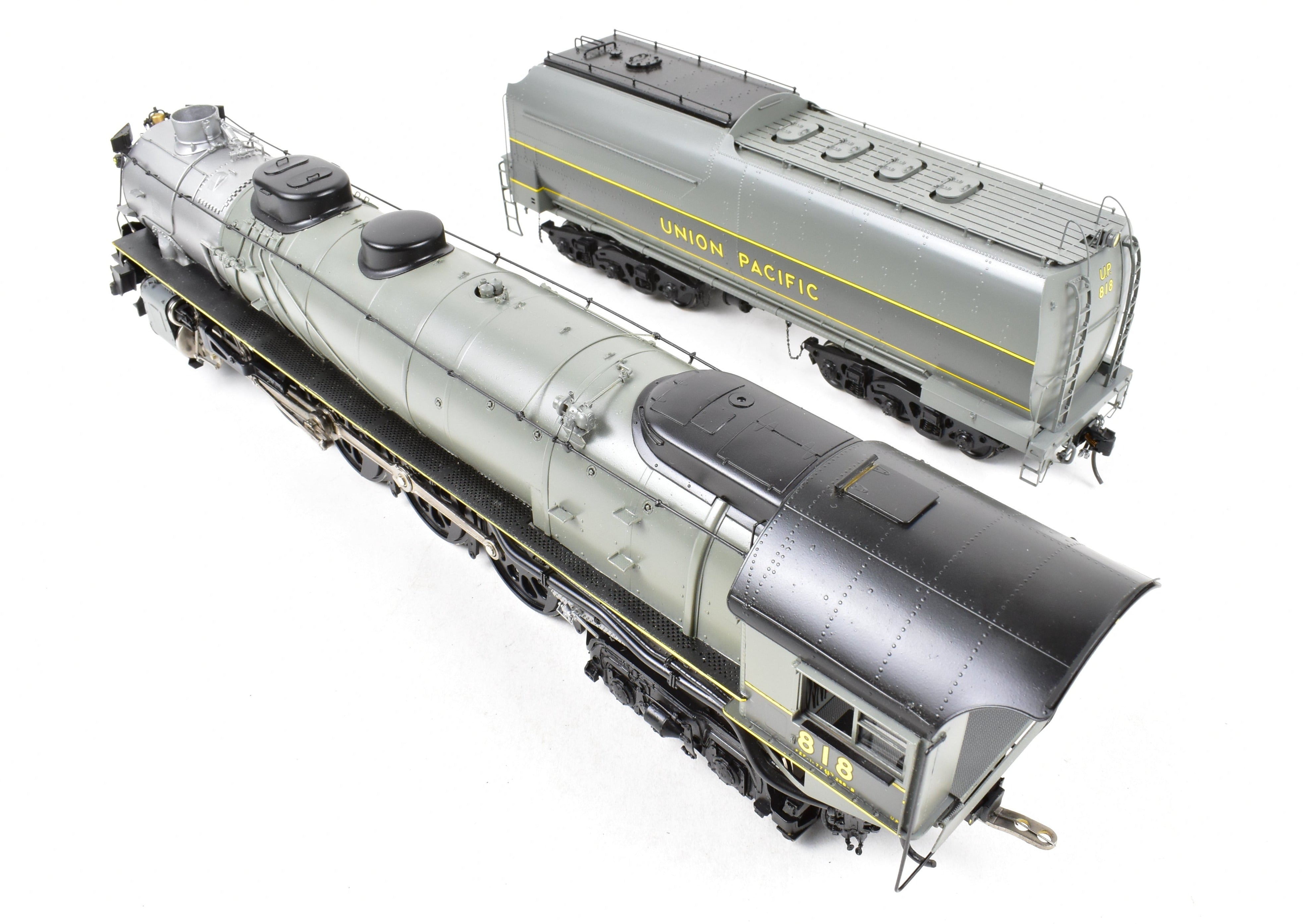 O Scale Brass Model Train - Overland Models, Inc. Union Pacific FEF - 1 4 - 8 - 4 Professional - Painted Locomotive No. 818 by TTG