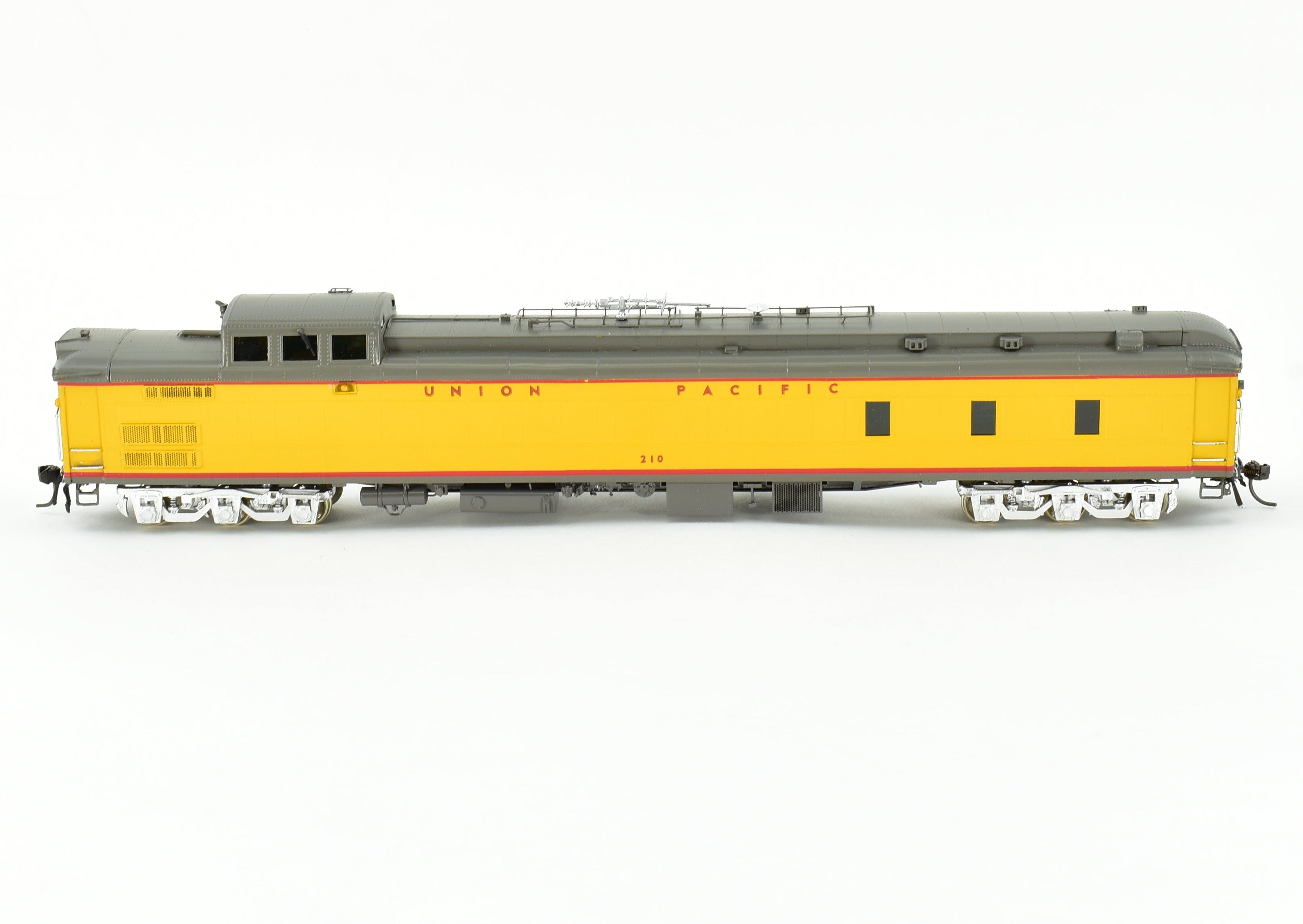 HO Scale Brass OMI - Overland Models, Inc. Union Pacific Dynamometer Car #210 in Original Configuration with Professional Painting for Model Railroading Enthusiasts