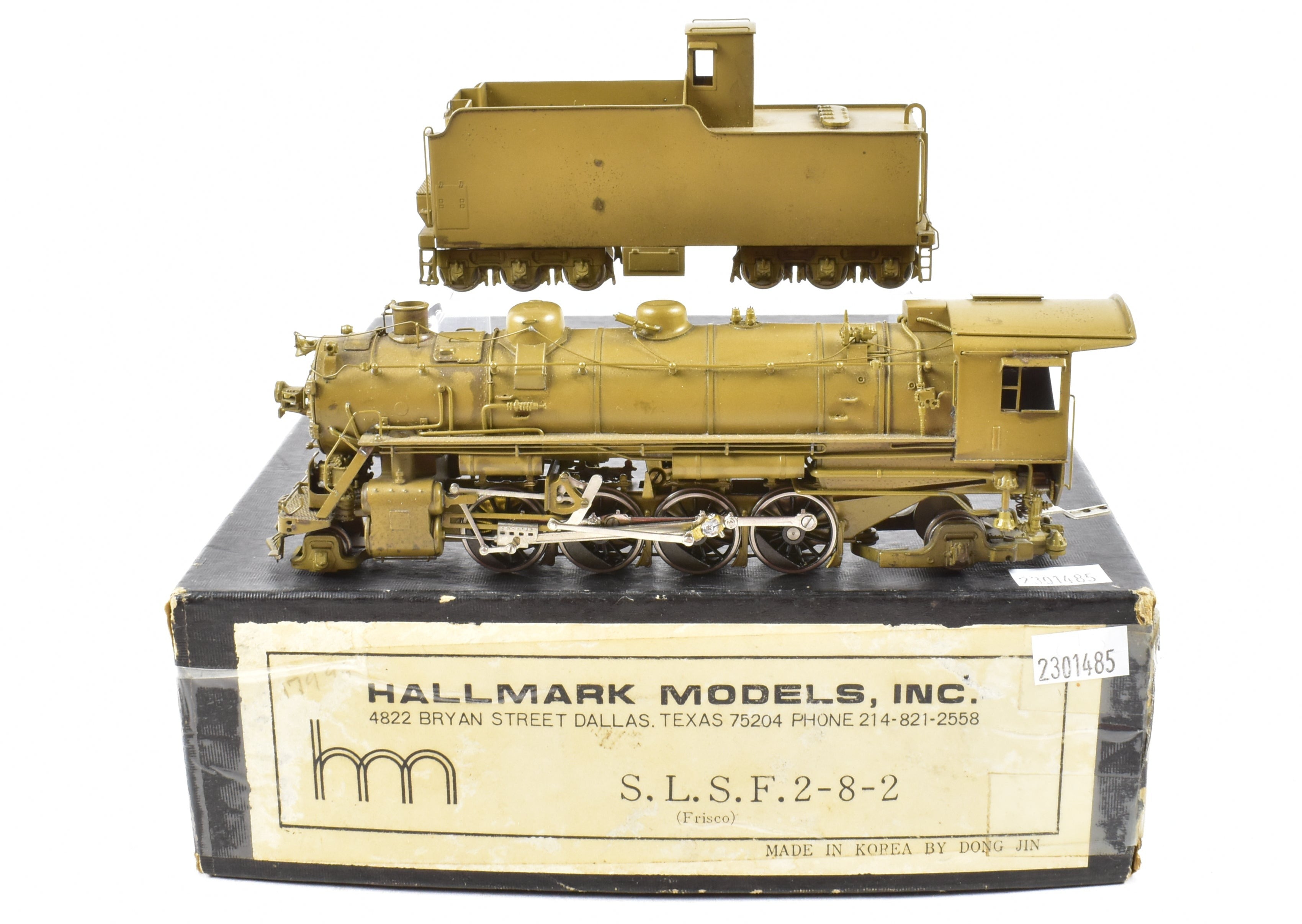 HO Scale Brass Hallmark Models Frisco 2-8-2 Mikado Locomotive