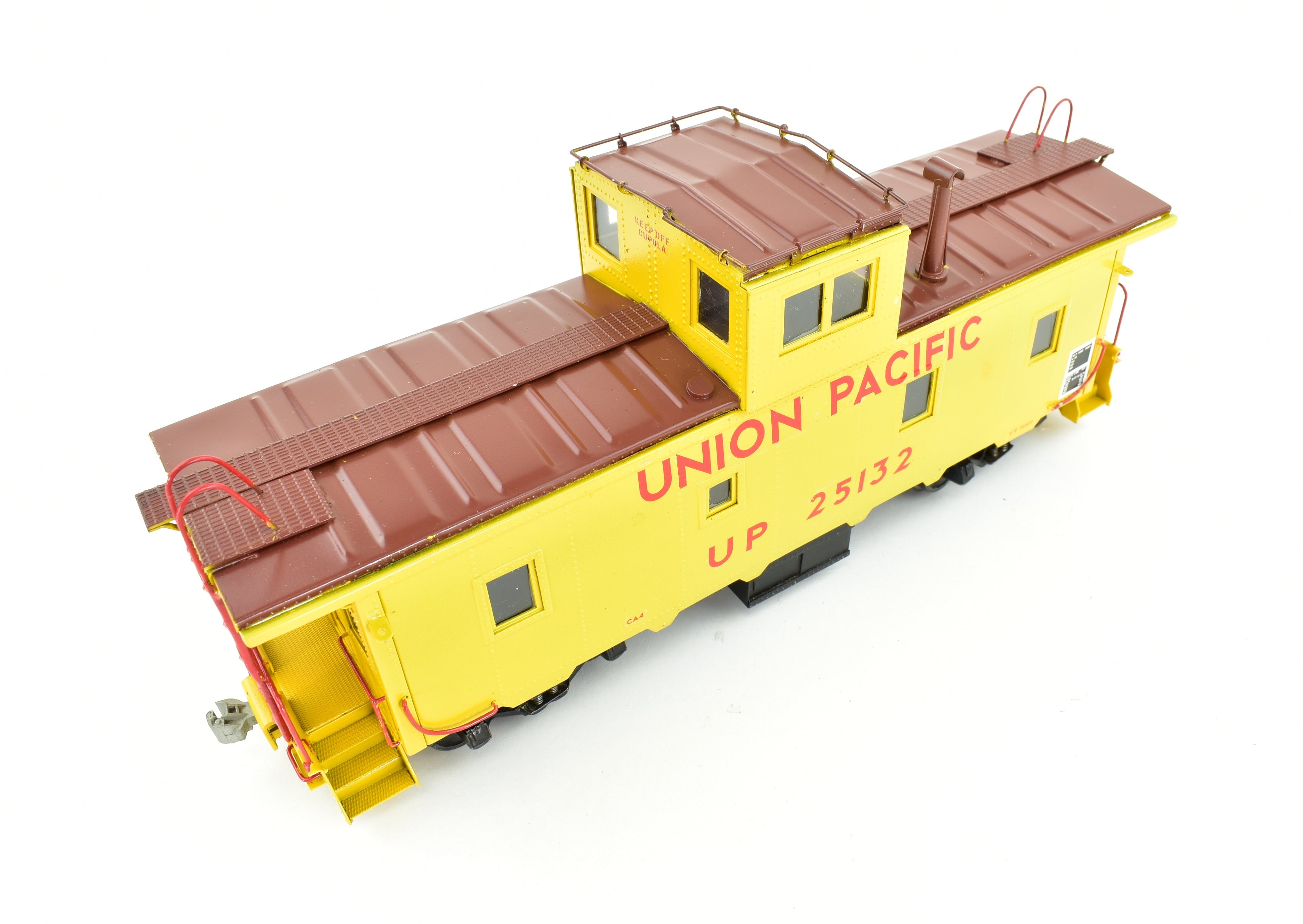 Custom Painted O Scale Union Pacific CA - 4 Steel Cupola Caboose by Max Gray