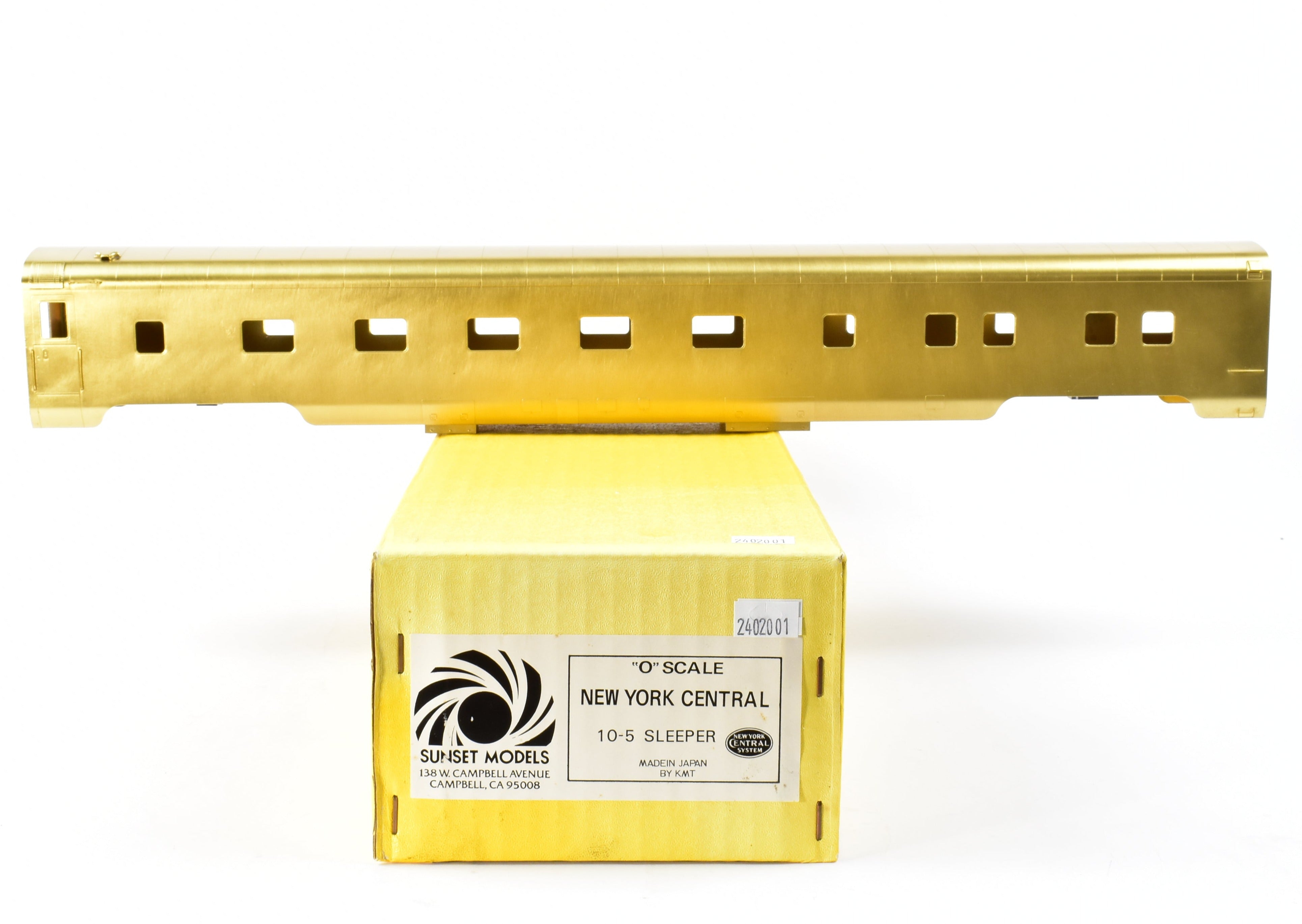 Brass Sunset Models NYC - New York Central 10 - 5 Sleeper Model without Trucks