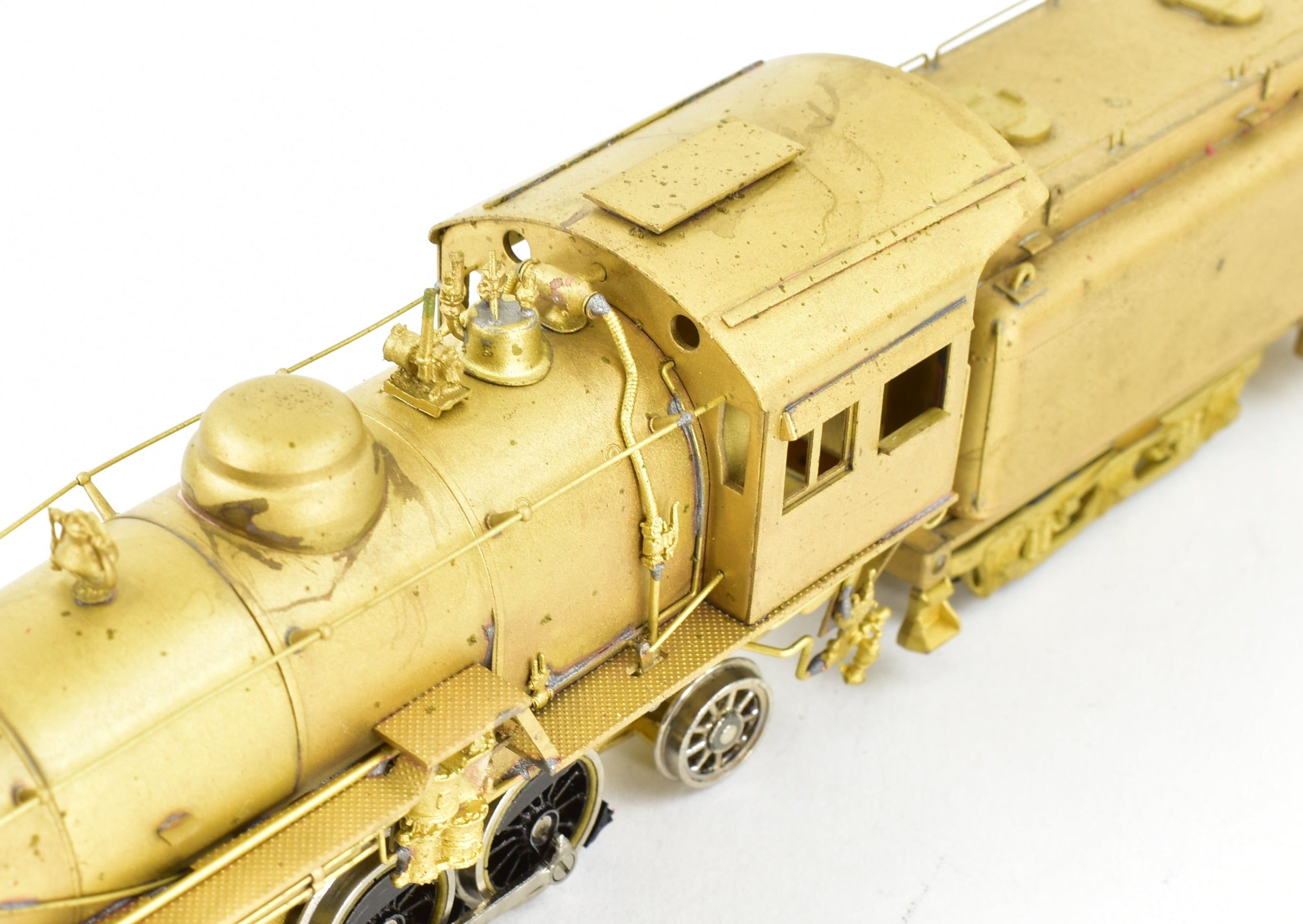 HO Brass Westside Model Co. ATSF Santa Fe 1600 2-10-2 Model with Spare Parts