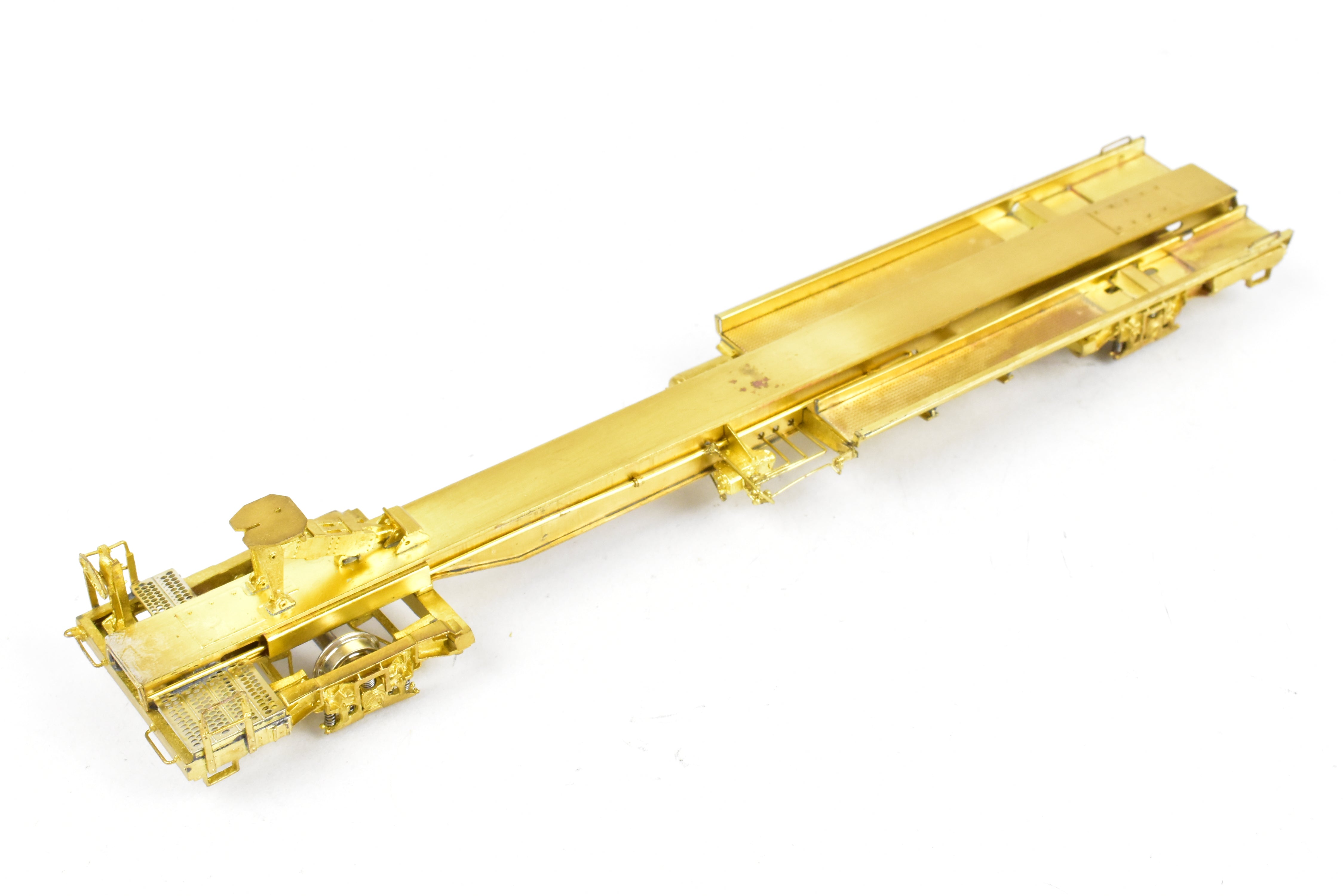 HO Brass OMI 50' TOFC Car TTUX 121046 with National Unitruck