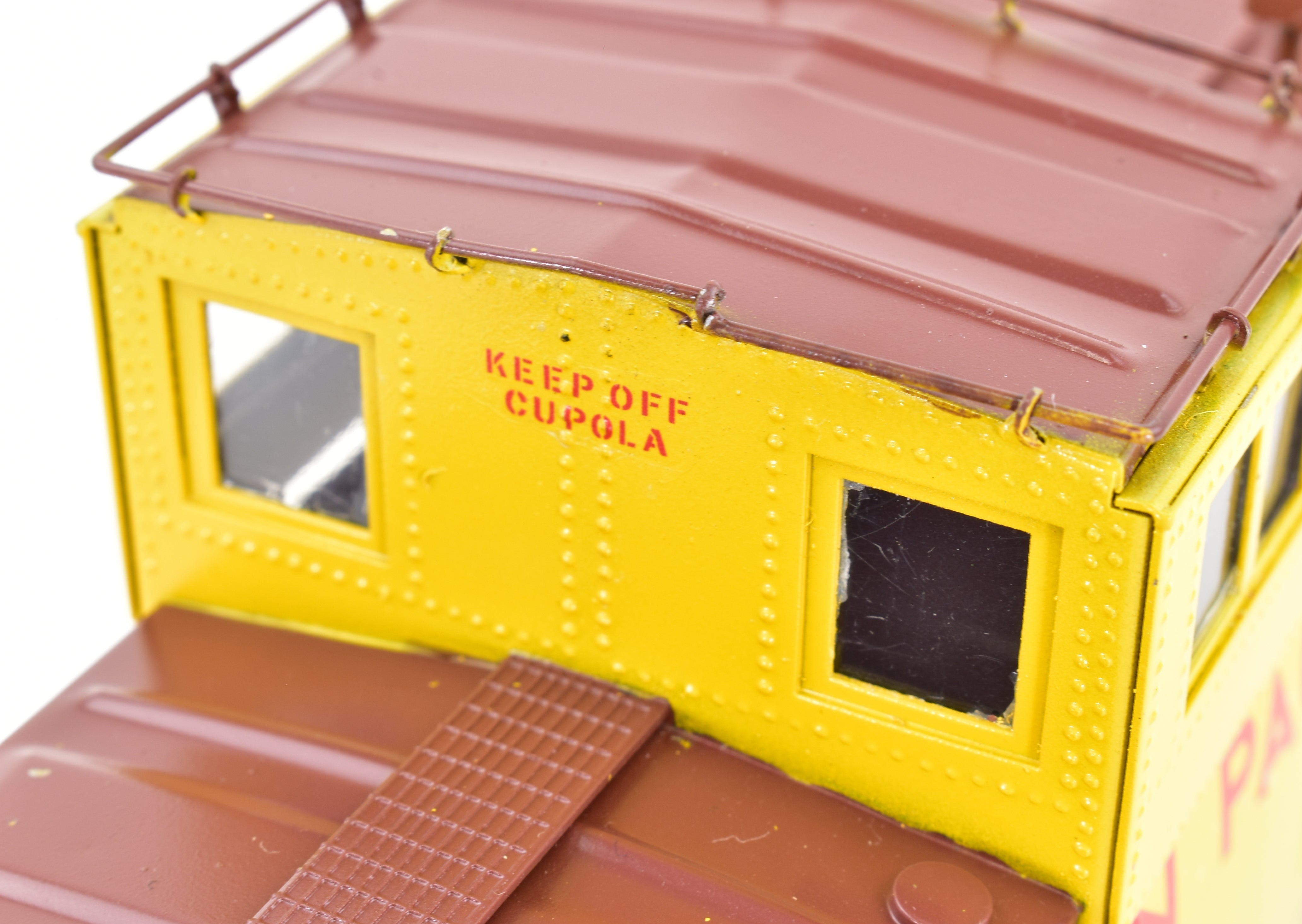 Custom Painted O Scale Union Pacific CA - 4 Steel Cupola Caboose by Max Gray