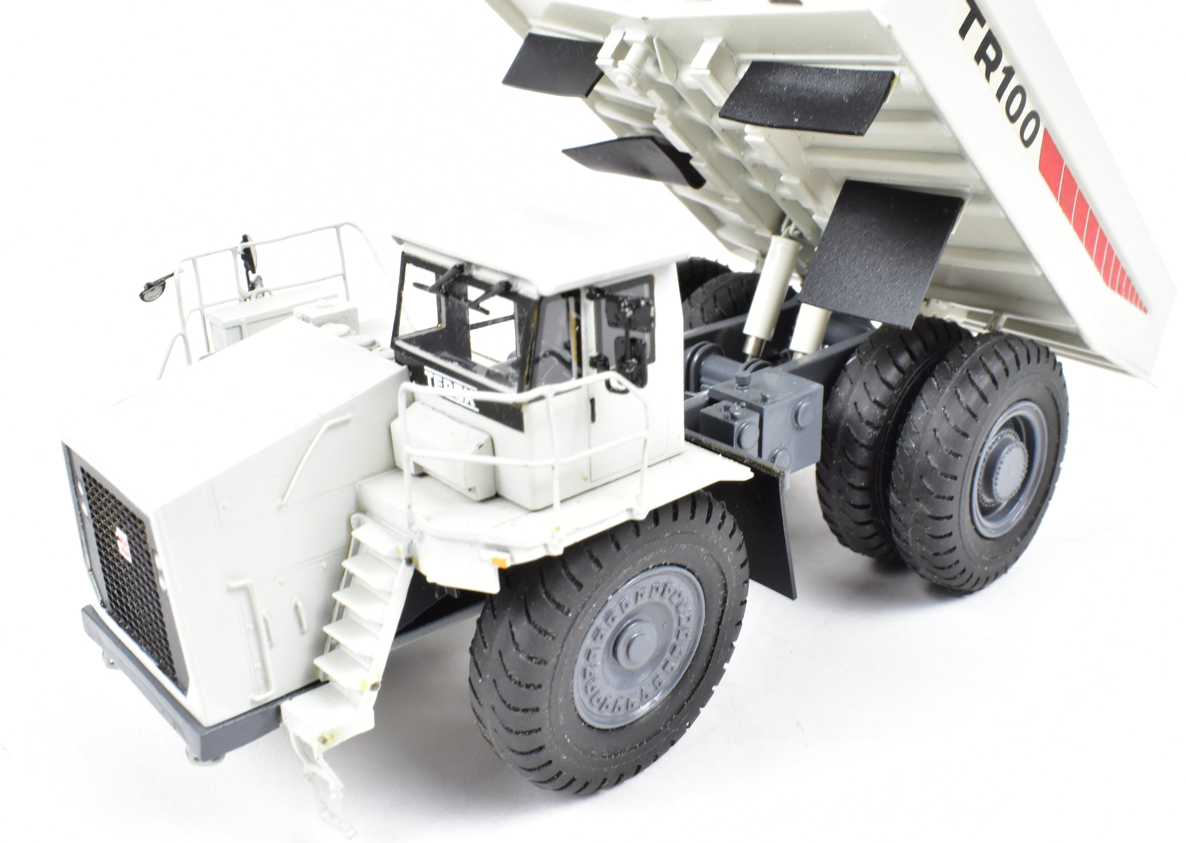 HO Scale Brass Terex Mining TR-100 Mine Truck No. 873.2R in White Livery