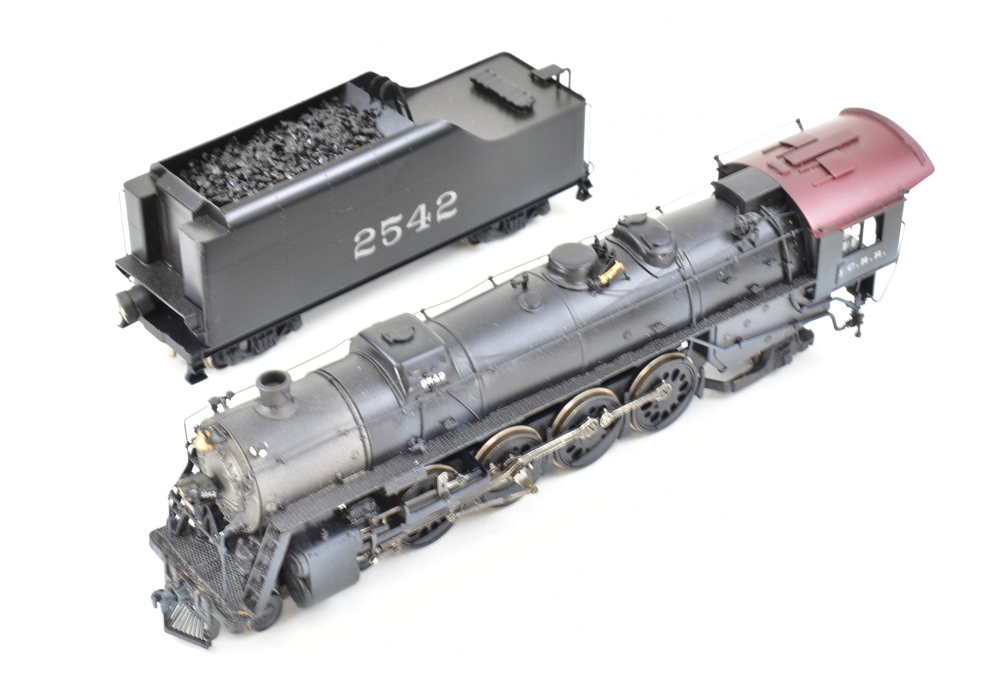 HO Brass Hallmark Illinois Central 4-8-2 with New NWSL Gearbox, DCC & Sound