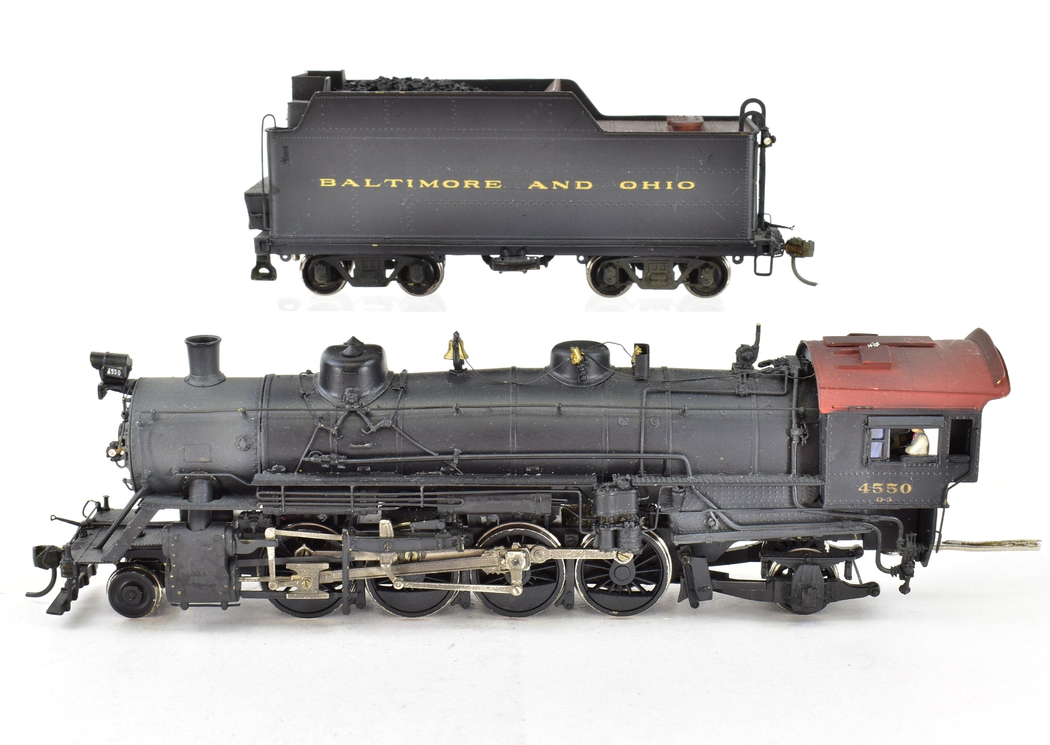 HO Brass B&O Q-3 2-8-2 Mikado #4550, Weathered, Westside Model Co.