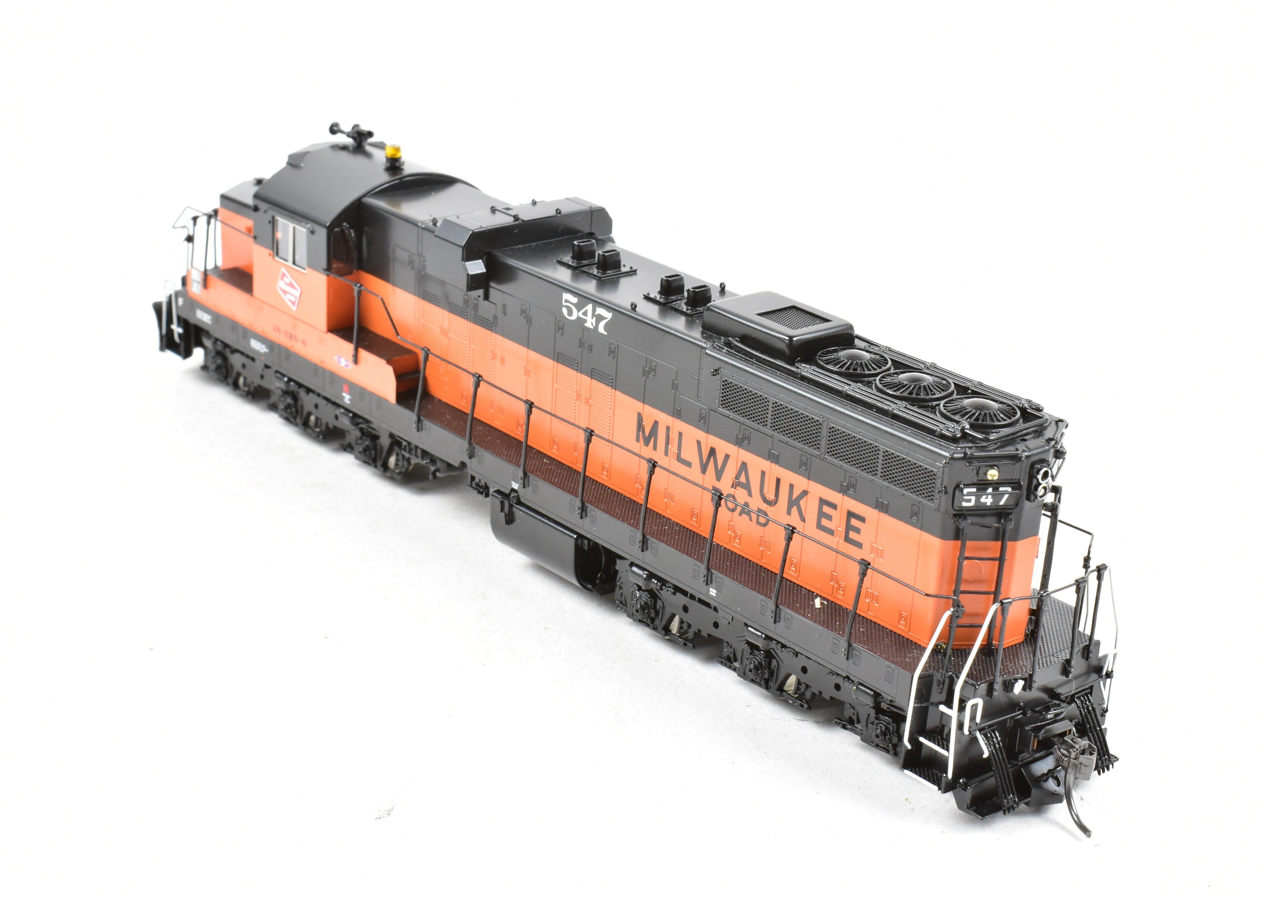 HO Scale Brass Diesel Locomotive - Overland Models, Inc. (OMI) Milwaukee Road EMD SD10 Factory Painted Model No. 547