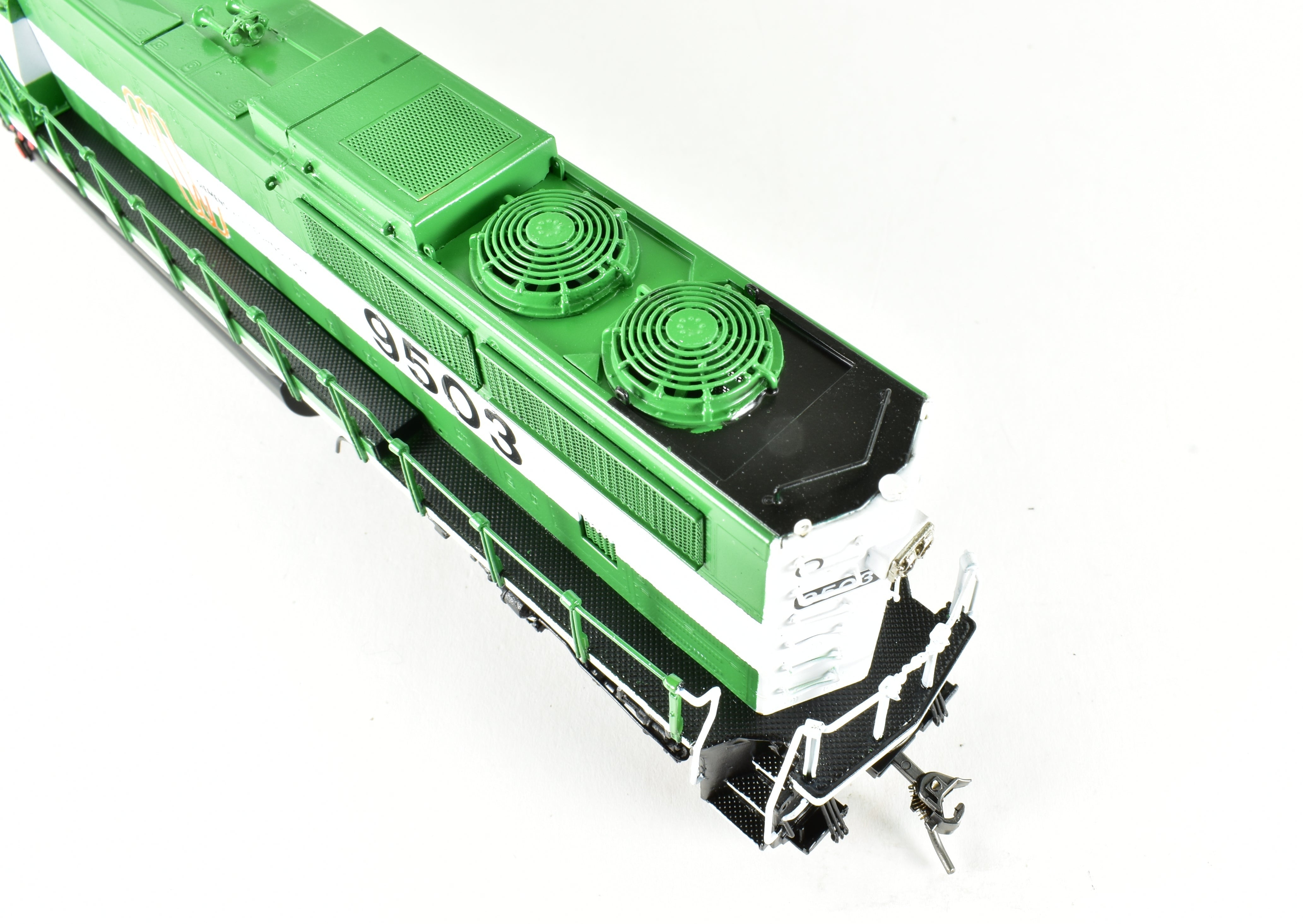 HO Scale Brass Locomotive Model - Overland Models, Inc. Burlington Northern SD60MAC FP No. 9503 with HTCR Trucks