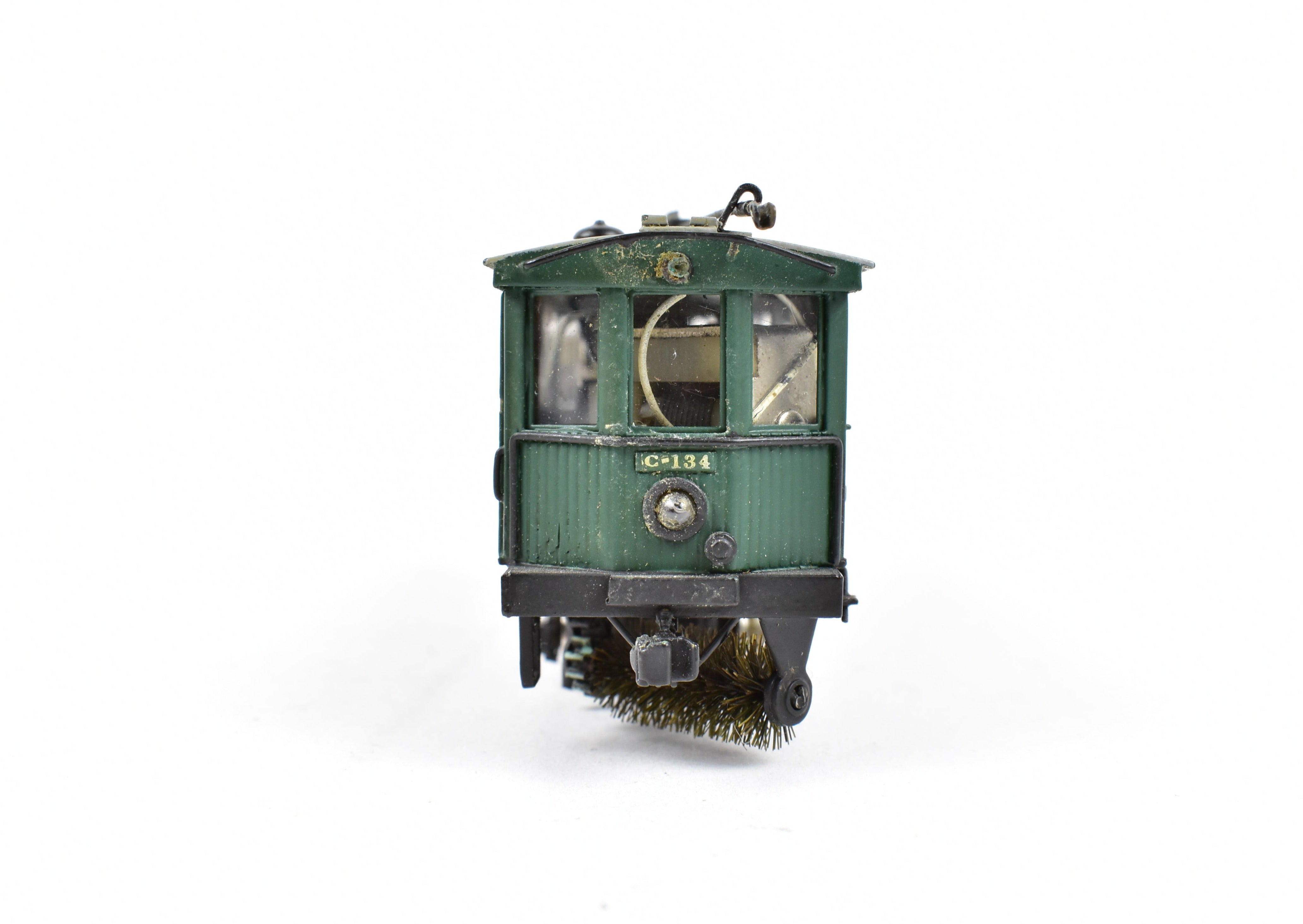 HO Scale Brass Philadelphia Rapid Transit Double Truck Street Sweeper Model C-134 by Huntington Model Works, Repackaged