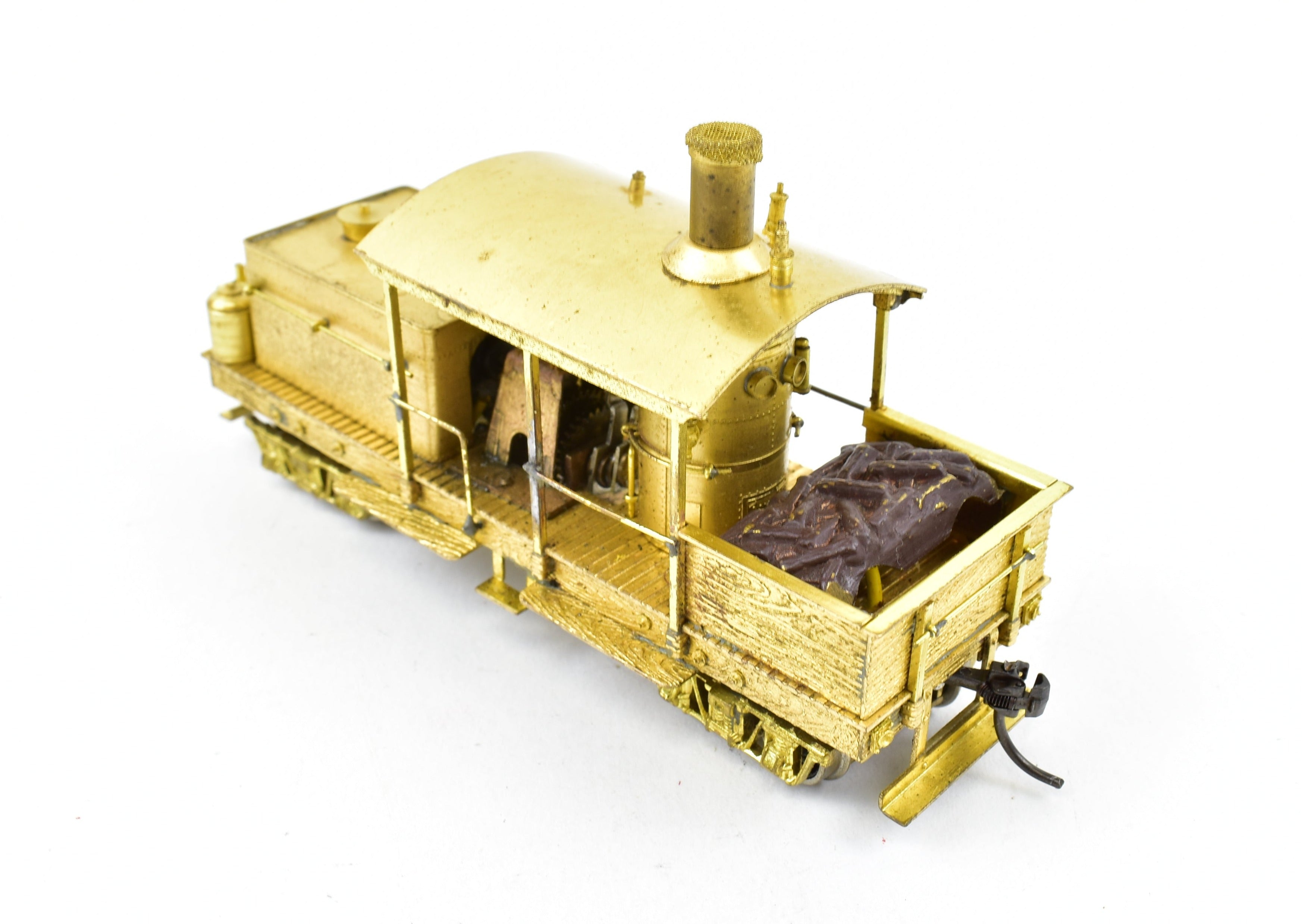 HO Scale Brass Westside Model Co. Collectible Various Logging Class A Climax Vertical Boiler Wooden Frame Model Train