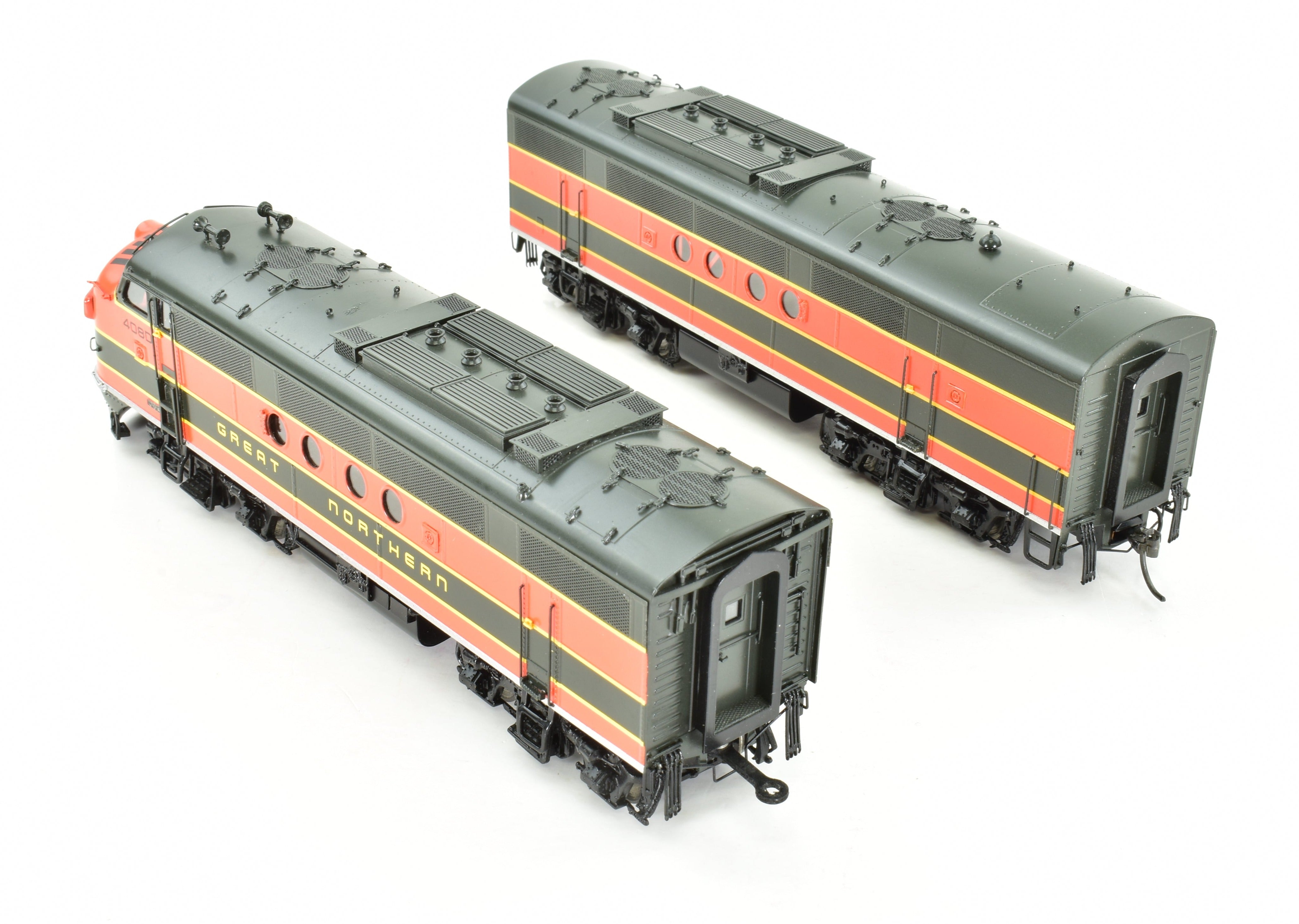 HO Scale Brass Division Point (DVP) Great Northern EMC FTA/B Set with Factory Painting and High - Quality Details