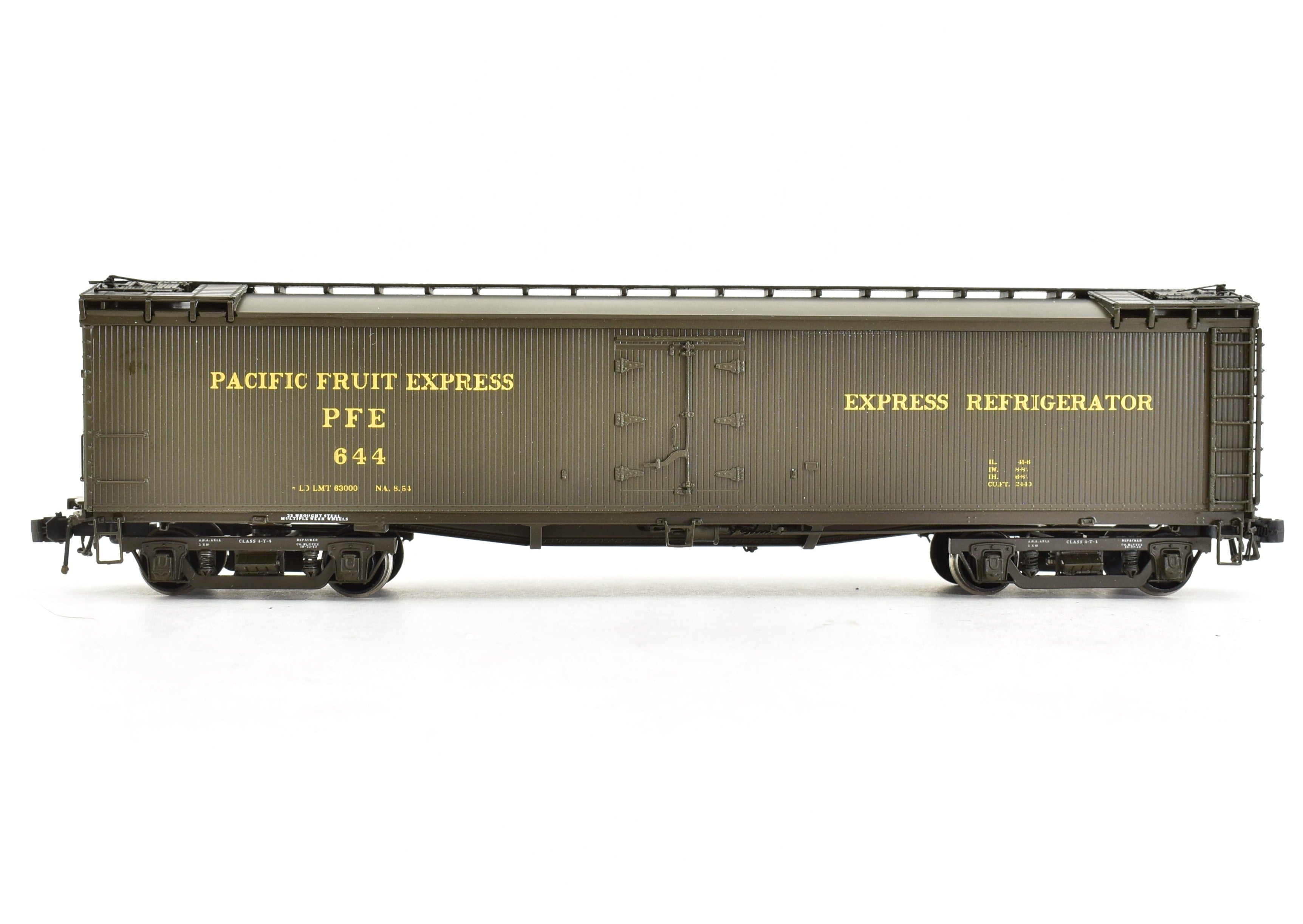 HO Scale Brass CON CIL Challenger Imports Pacific Fruit Express Refrigerator Car Rebuilt Version FP Model