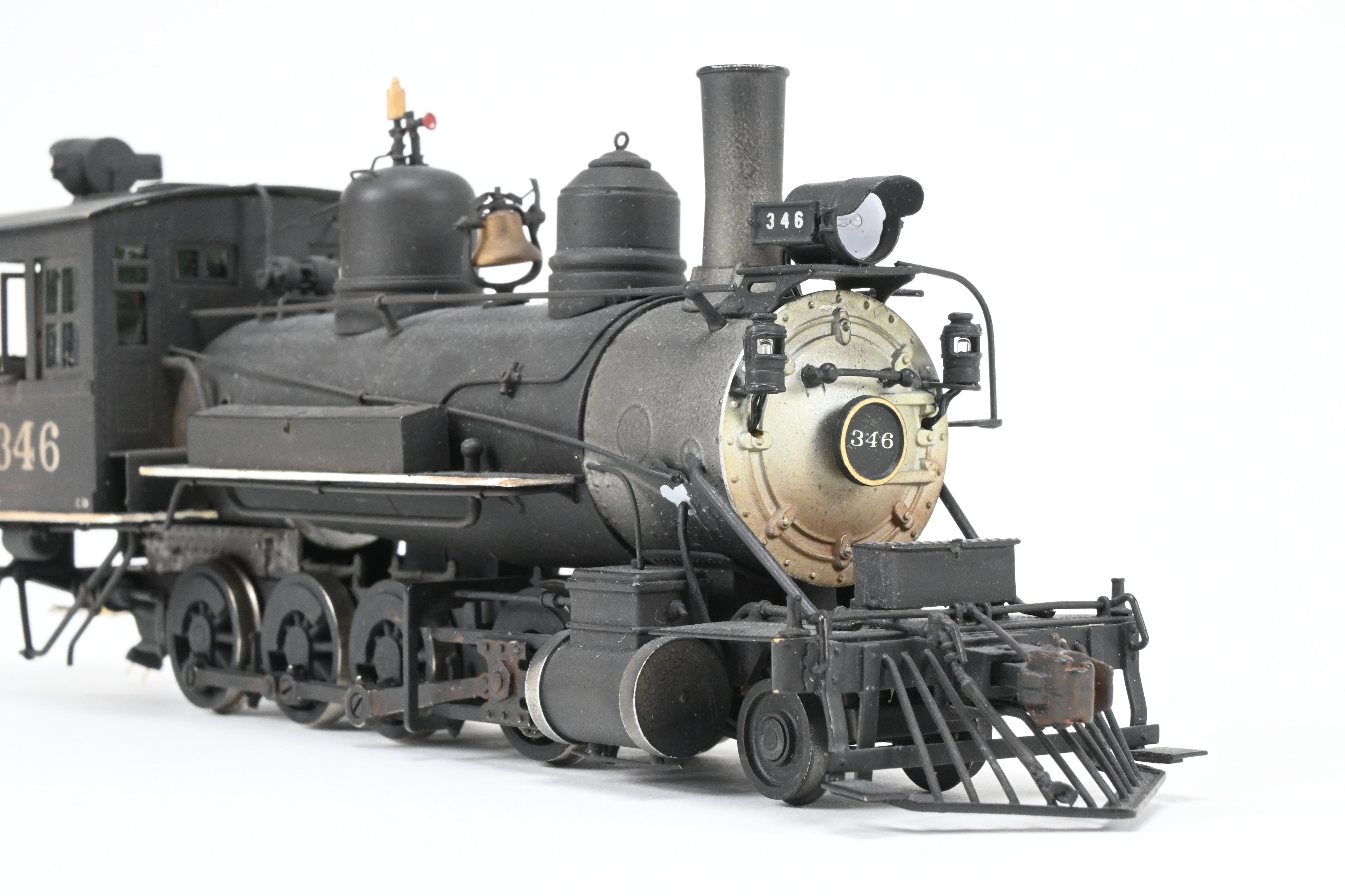 On3 Scale Brass Model Train - Balboa Scale Models' Exclusive Custom Denver & Rio Grande C-19 2-8-0 CP Locomotive with Correct Tender for Montezuma Lumber Co. #346, Featuring Added Details and SoundTraxx Tsunami DCC/Sound System