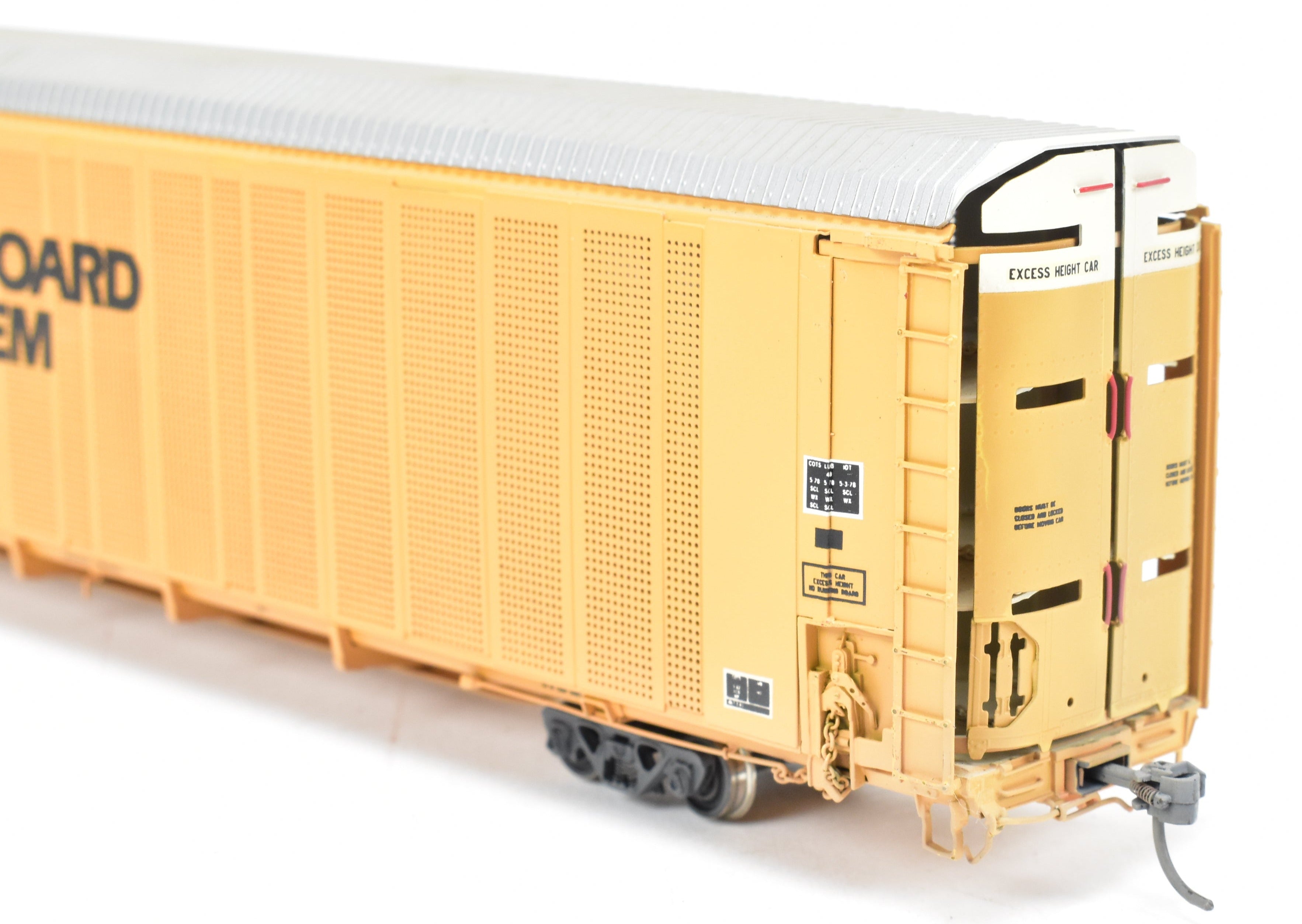 HO Brass OMI Overland Models Seaboard System Auto Rack No. 600108