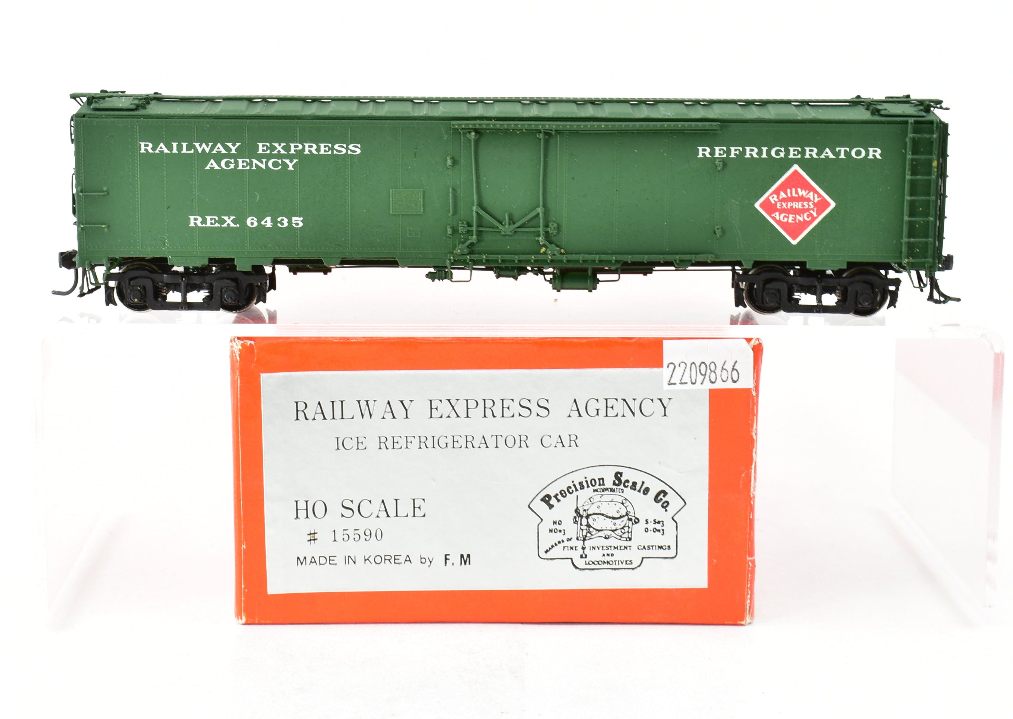 HO Brass Precision Scale Co. Railway Express Agency Ice Refrigerator Car CP Model