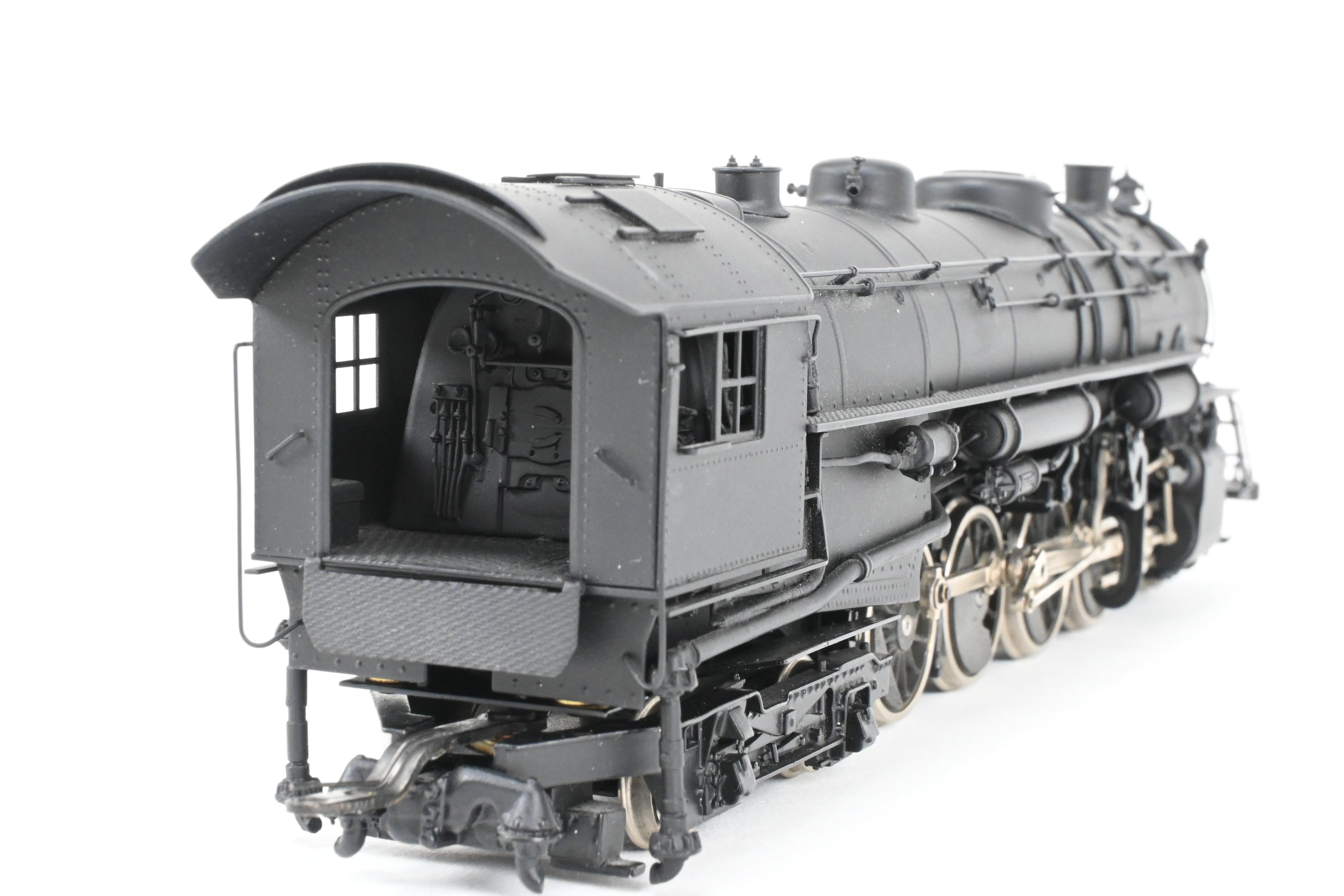 HO Scale Brass Oriental Limited Erie Railroad S-3 2-8-4 Steam Locomotive with Spoked Drivers and FP Configuration