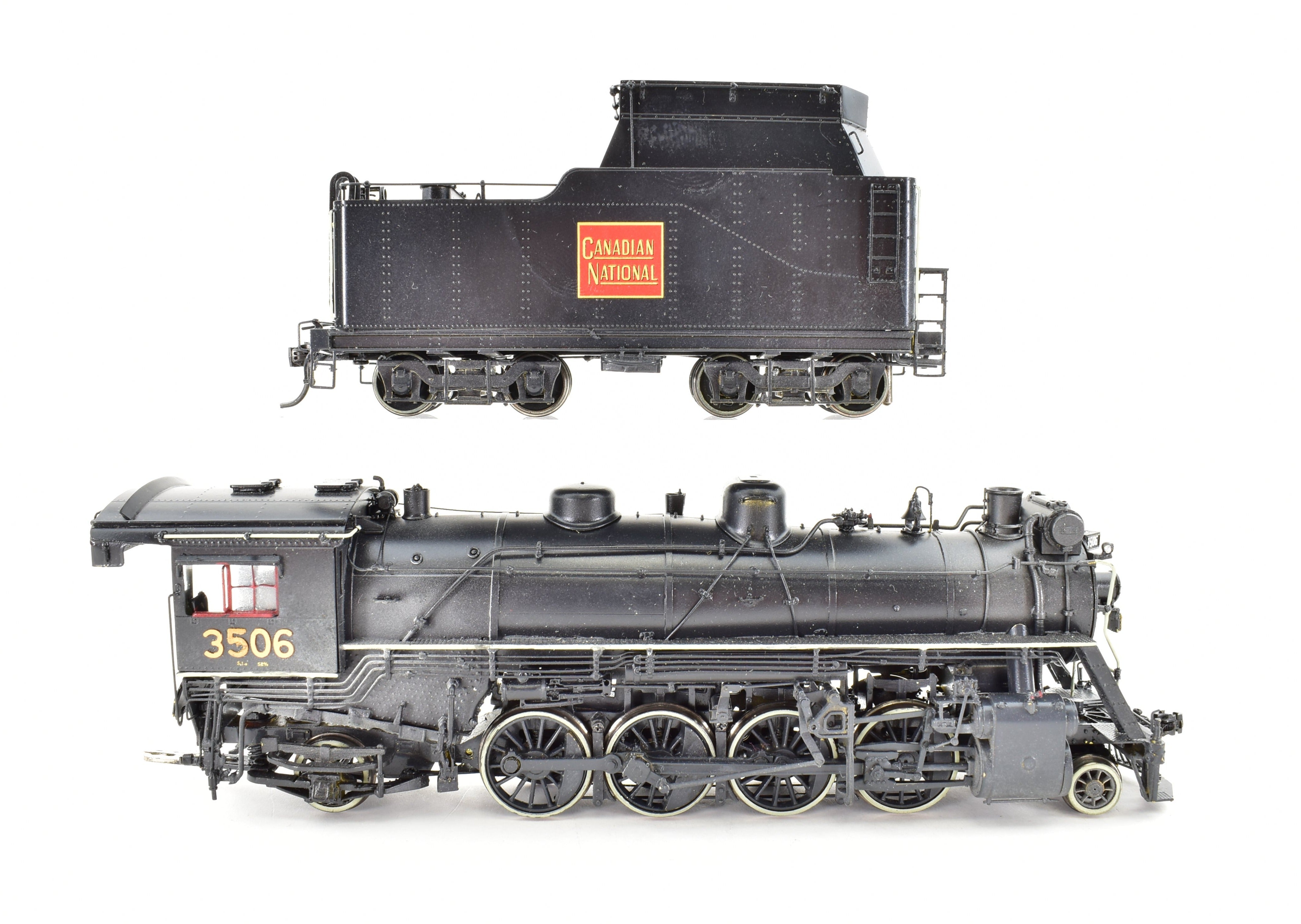 HO Scale Brass OMI Overland Models CNR S-1g 2-8-2 #3506 Pro-Painted Train Model