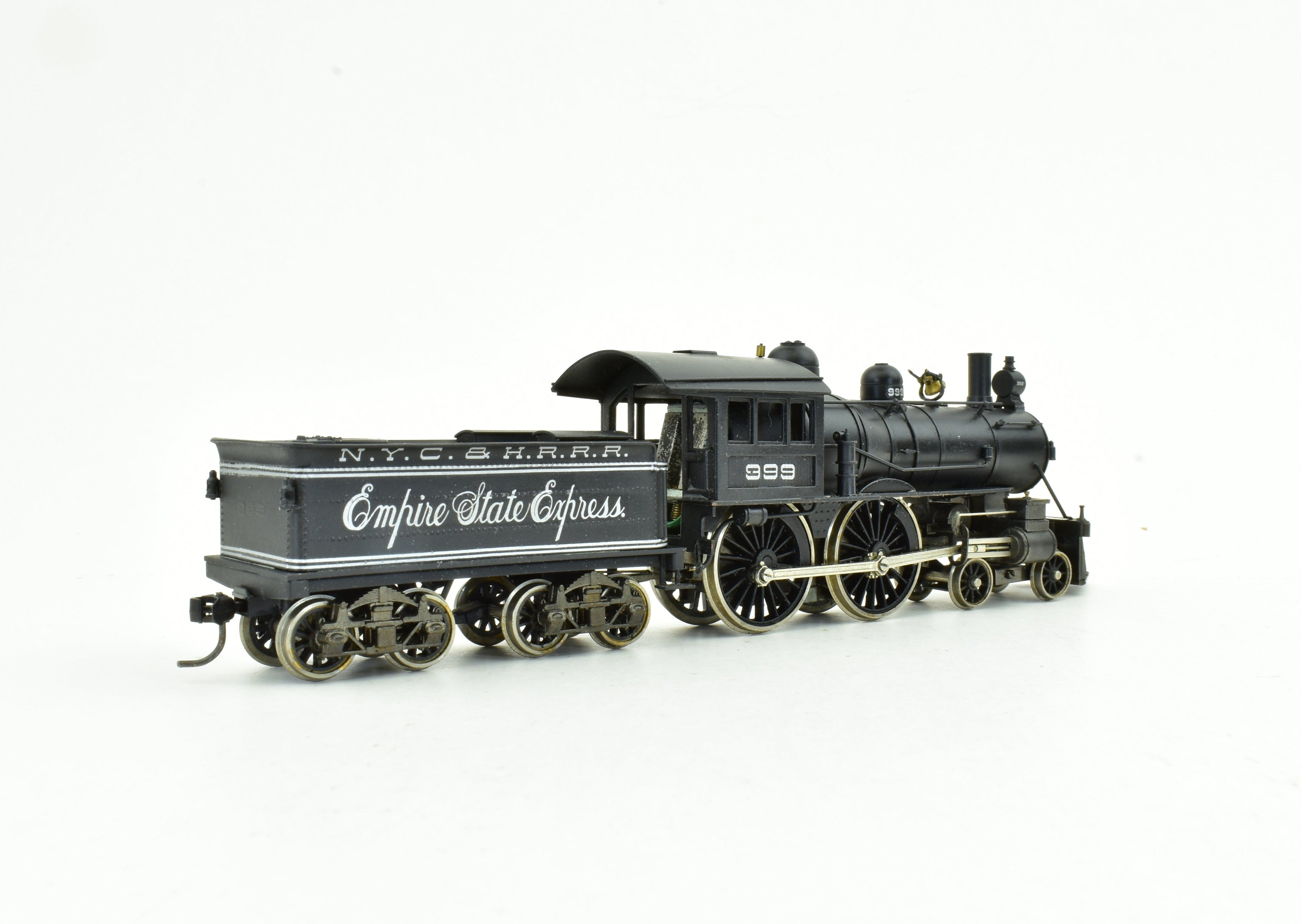 HO Scale Brass Model Train - Ken Kidder's New York Central Buchanan Type 4-4-0 Custom Painted NYC&HRRR #999, a Rare Collectible