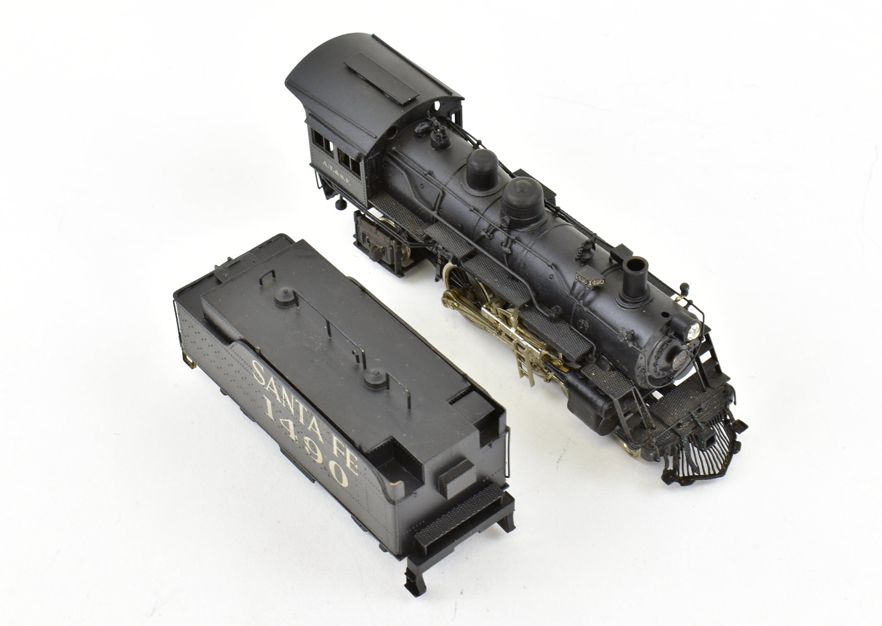 HO Brass Balboa ATSF Santa Fe 1480 Class 4-4-2 Atlantic Locomotive CP #1490