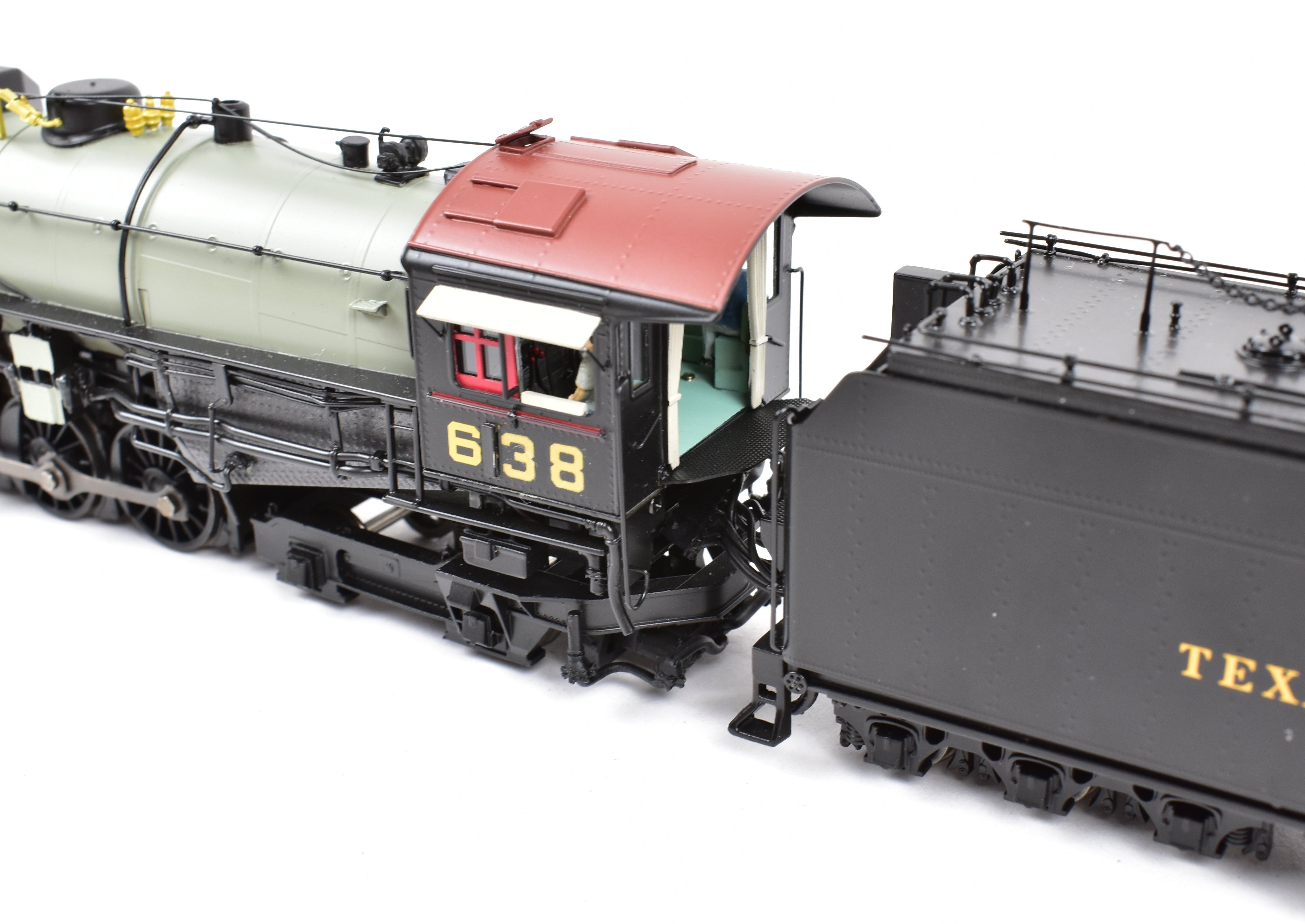 HO Scale Brass Hybrid BLI T&P 2-10-4 FP DCC & Sound Renumbered #638