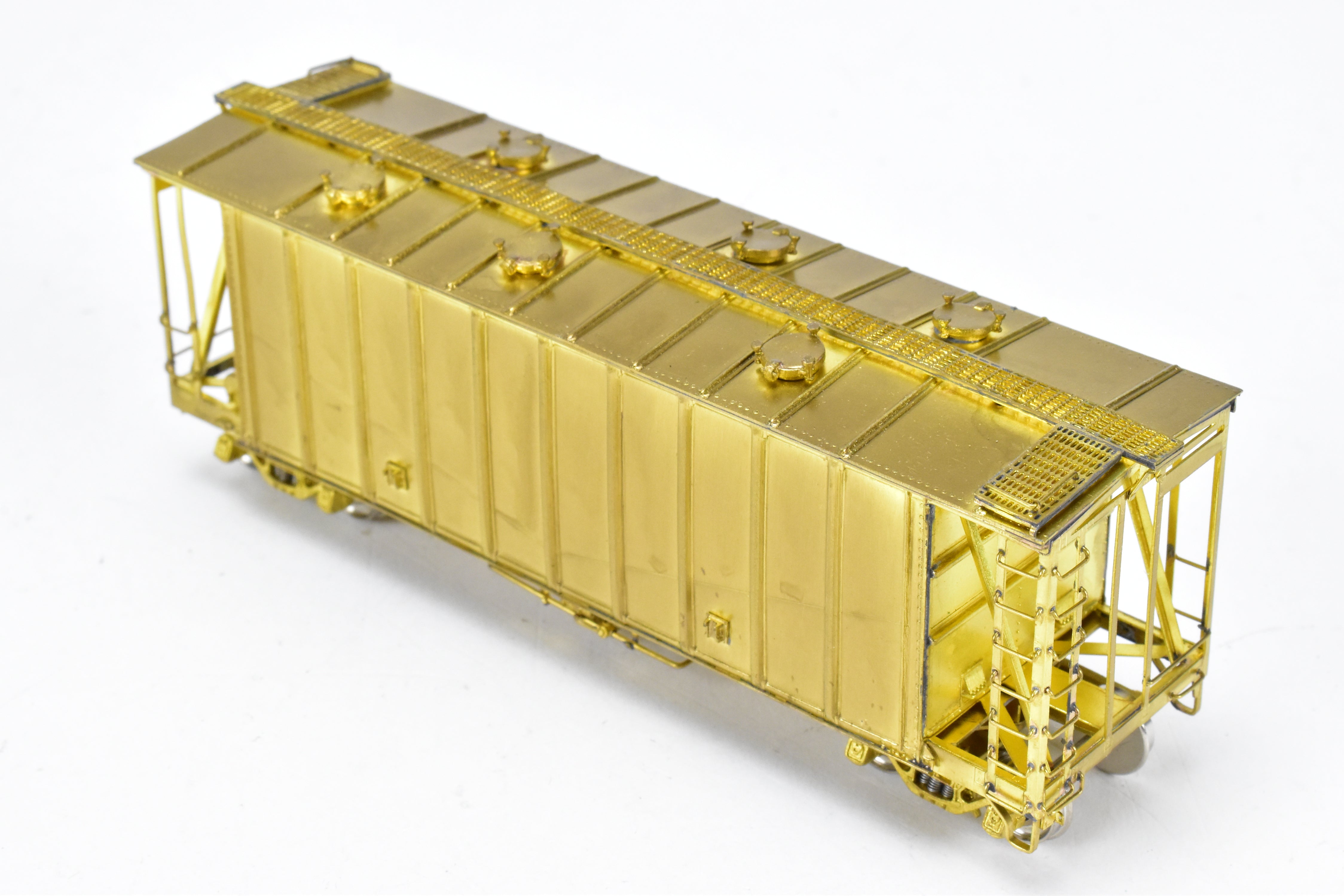 HO Scale Brass Airslide Covered Hopper Models by Overland Models, Inc. for Various Railroad Roads