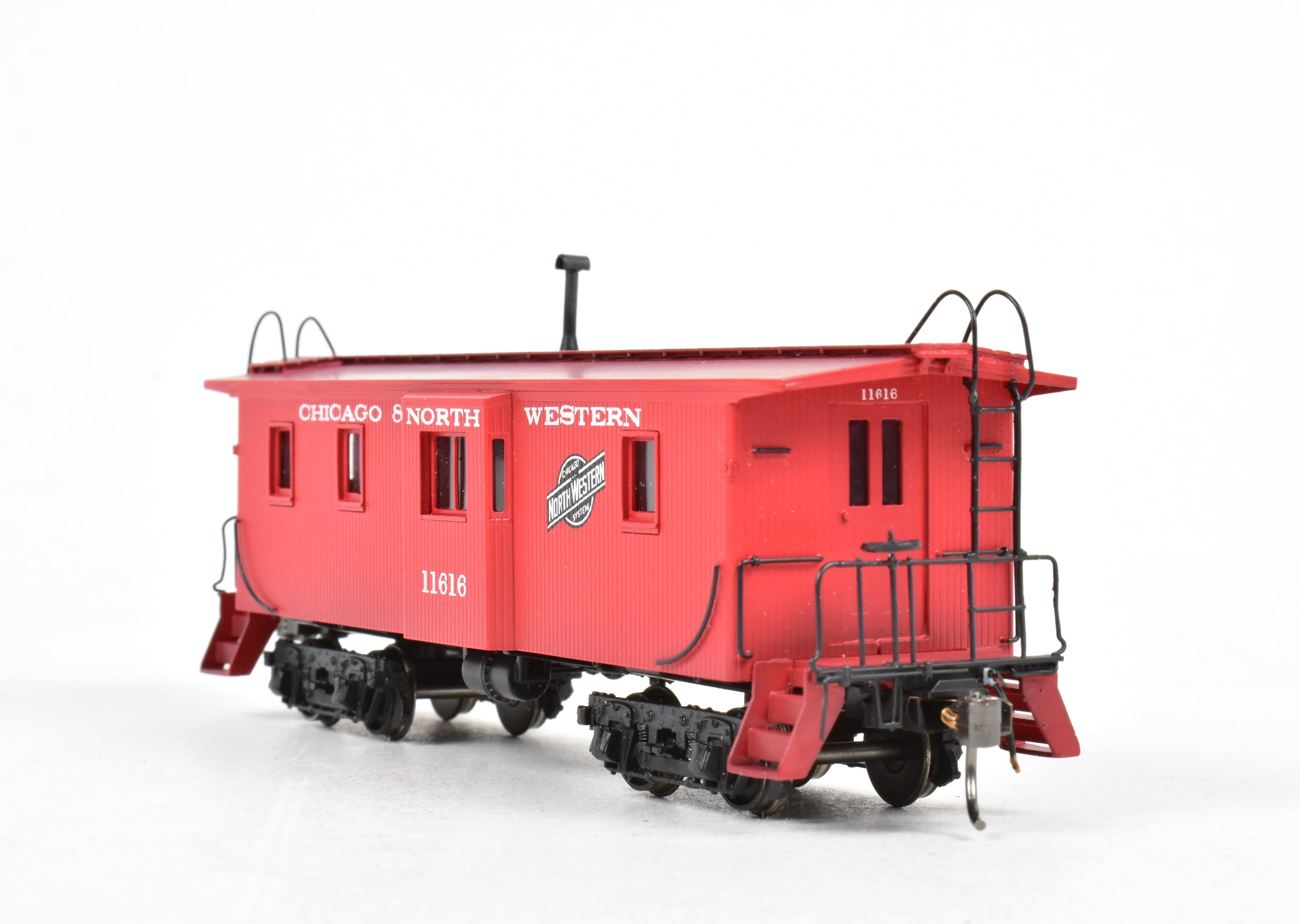 HO Brass DVP Chicago and North Western Bay Window Caboose FP 1996 Model