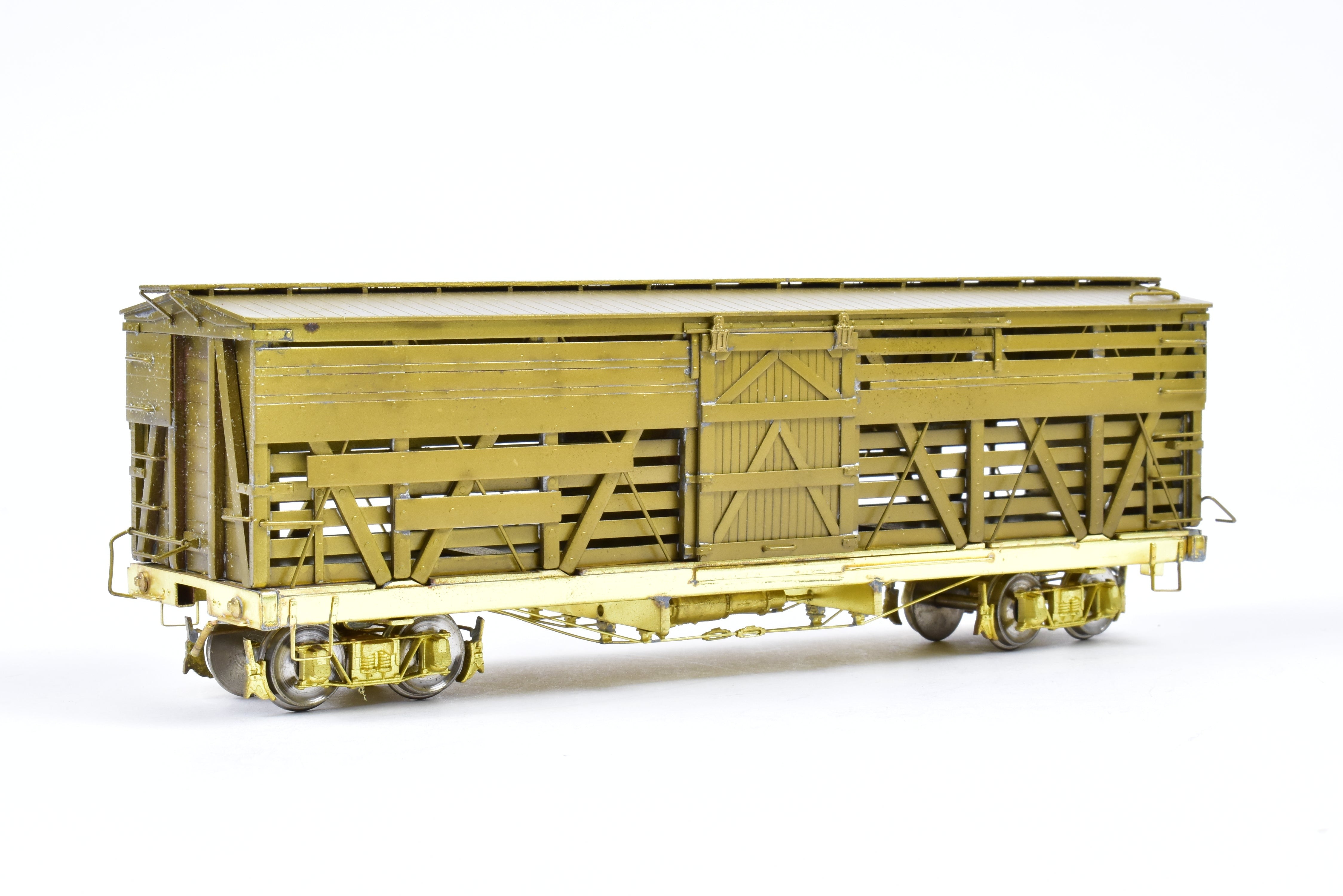 On3 Scale Brass Empire Midland Model of Denver & Rio Grande Western 30-Foot Stock Car