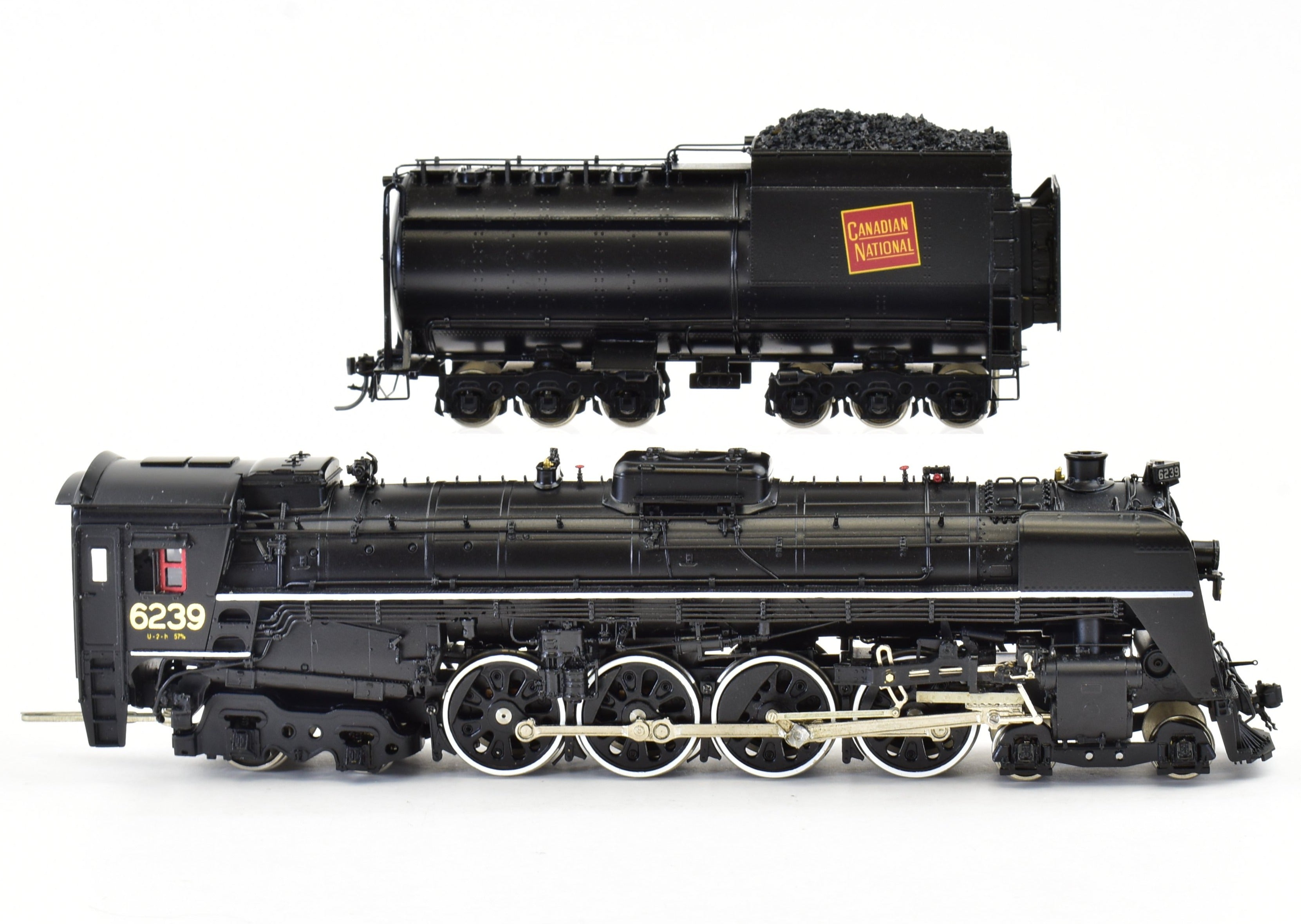 HO Scale Brass Model Train - Van Hobbies CNR (Canadian National Railway) 4-8-4 Class U-2-H Locomotive #6239 FP